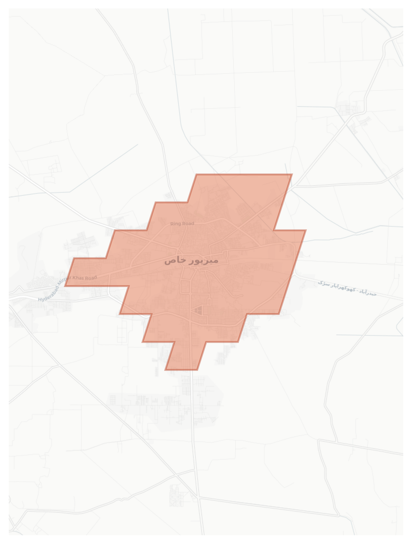 Mirpur Khas geographic map