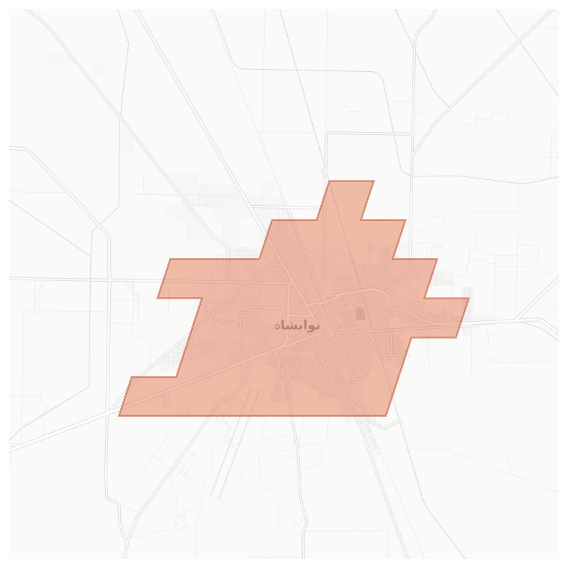 Nawabshah geographic map