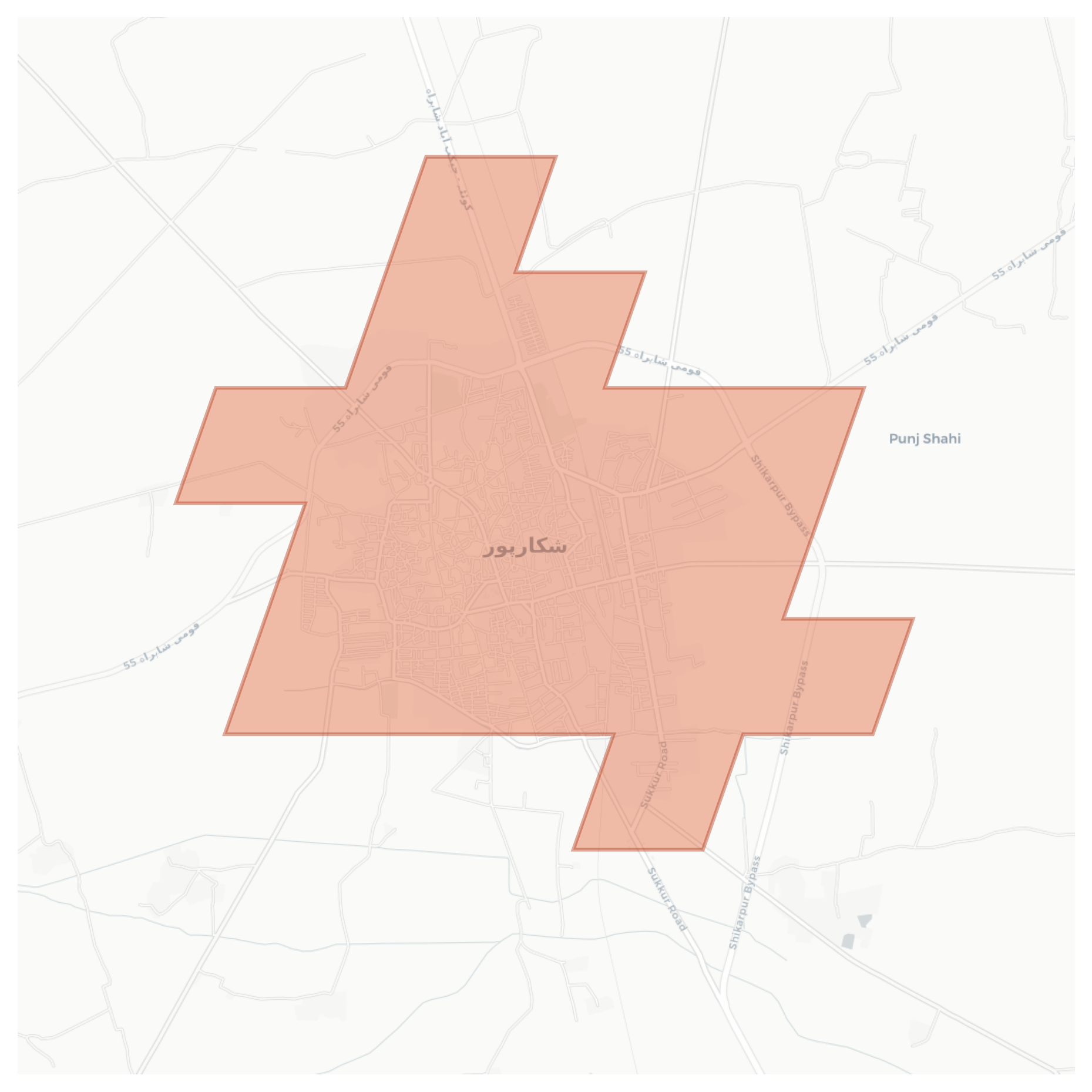 Shikarpur geographic map