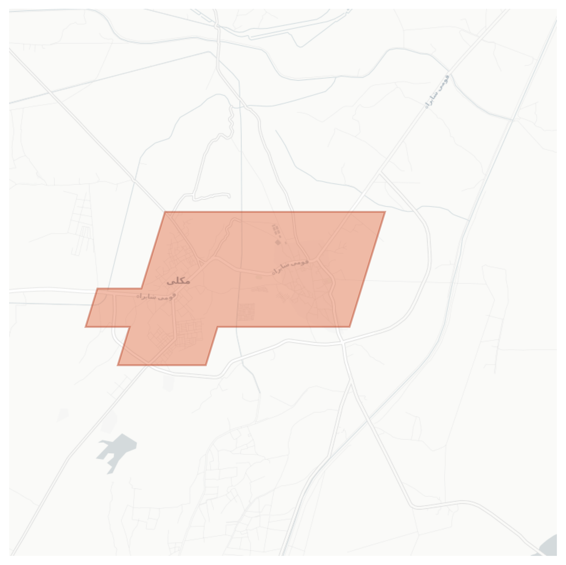 Thatta geographic map
