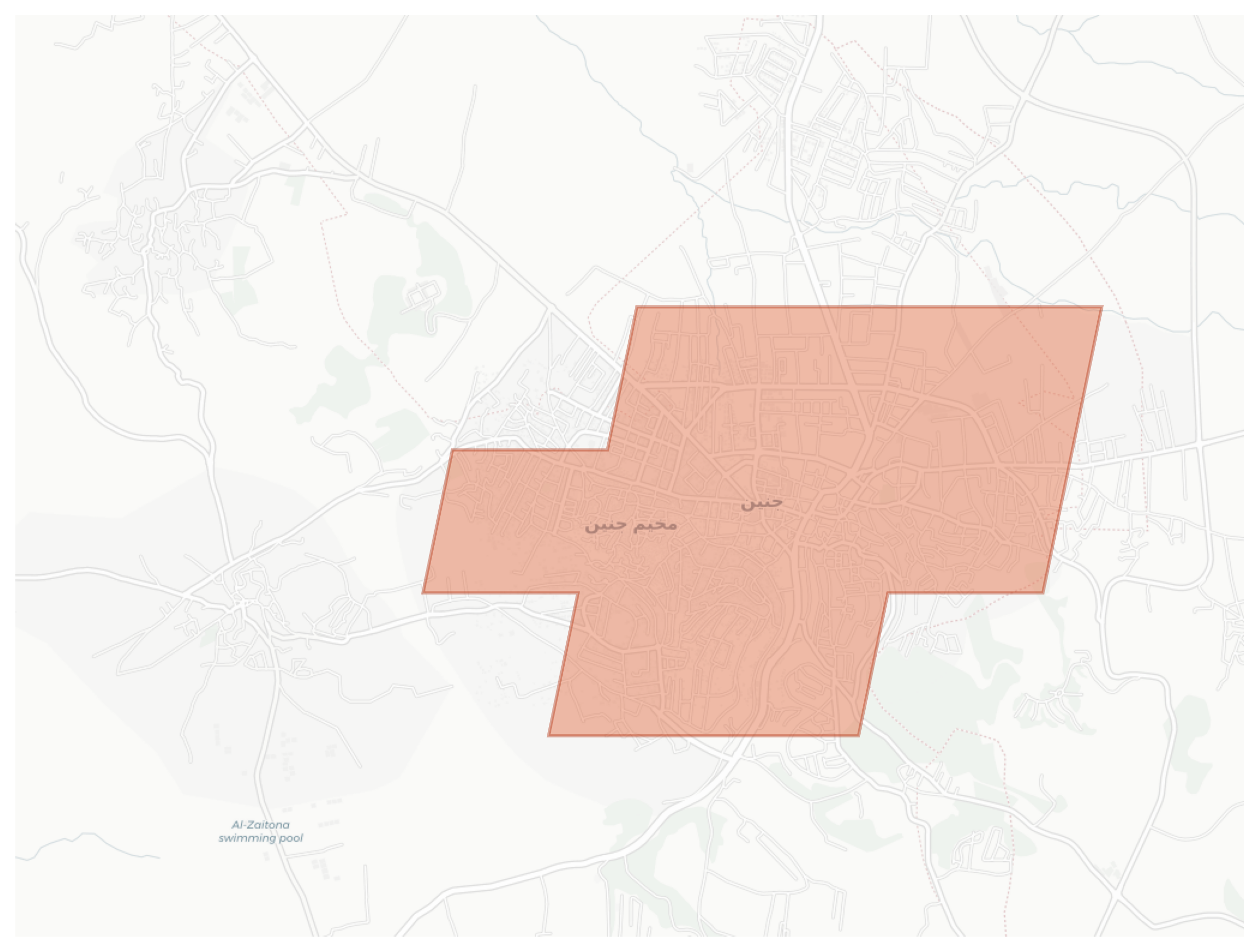 Jenin geographic map
