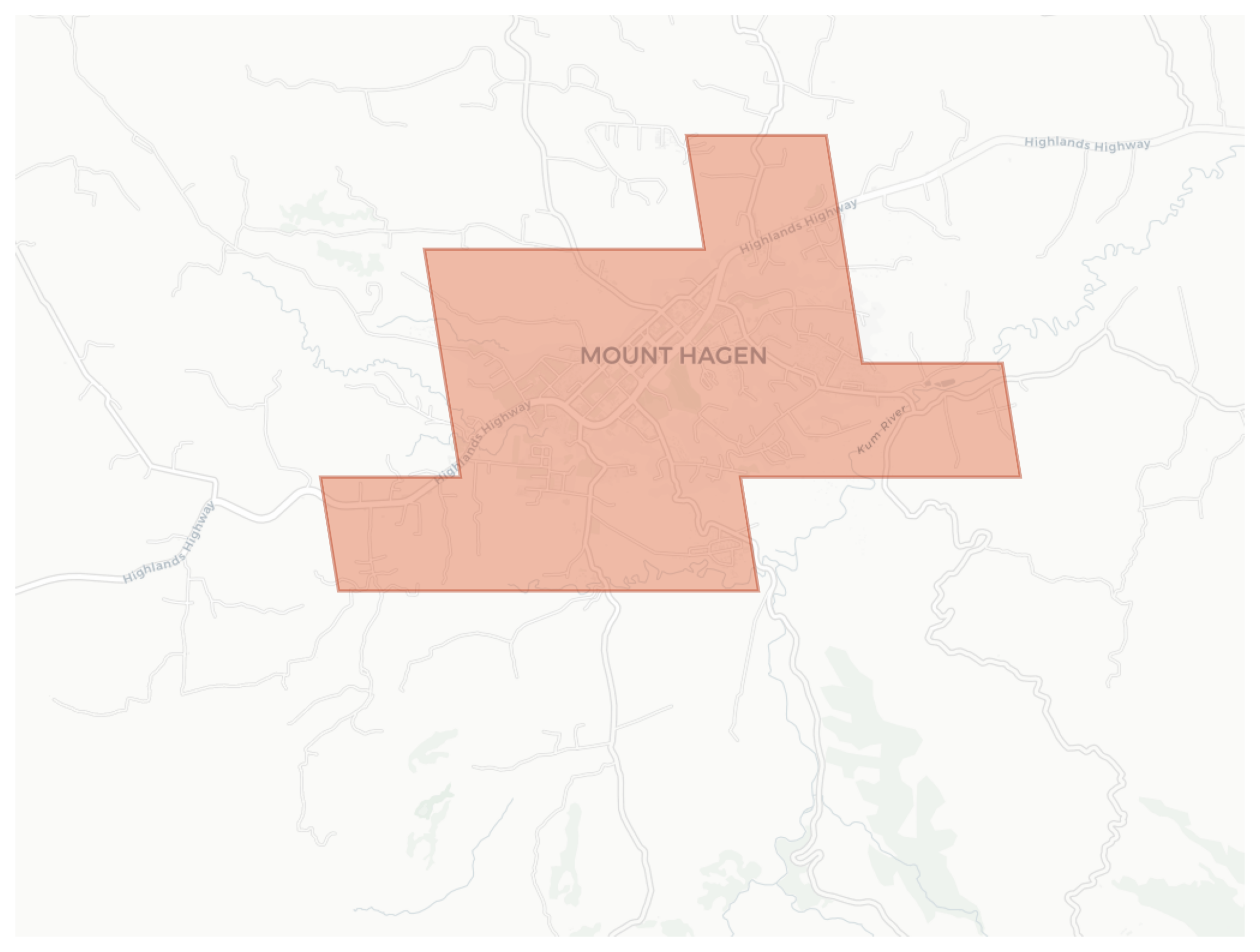 Mount Hagen geographic map