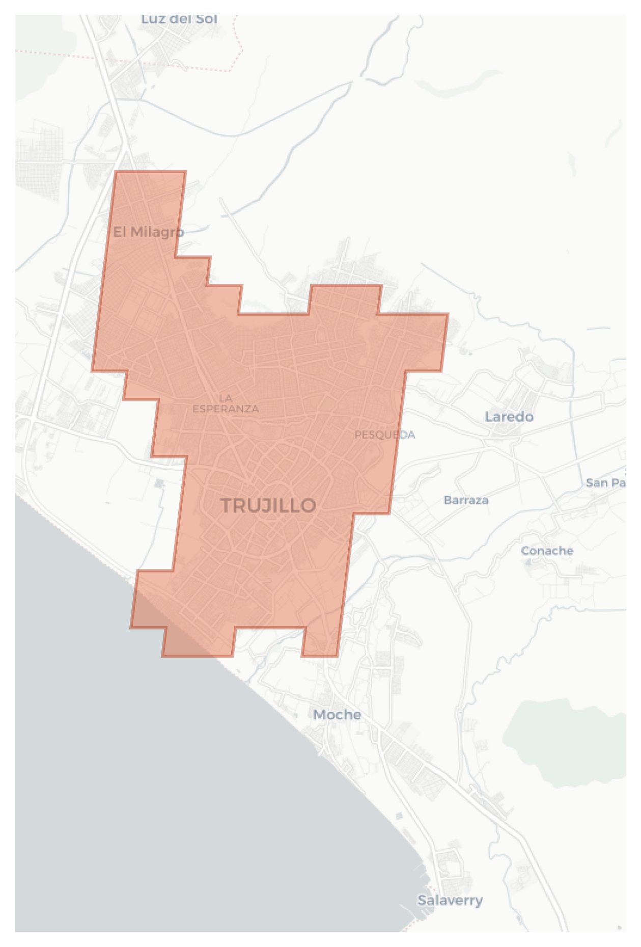 Trujillo geographic map