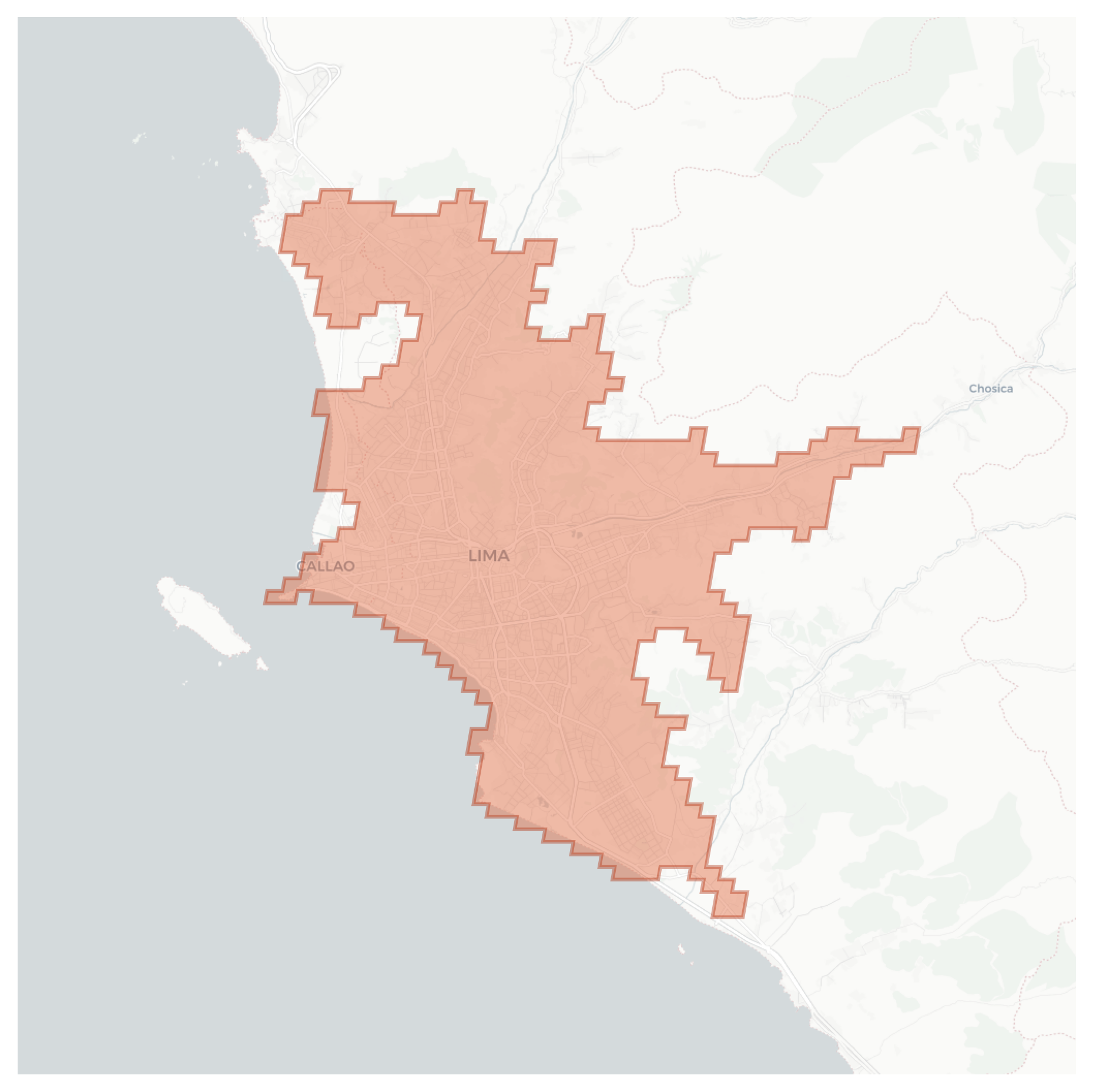 Lima geographic map