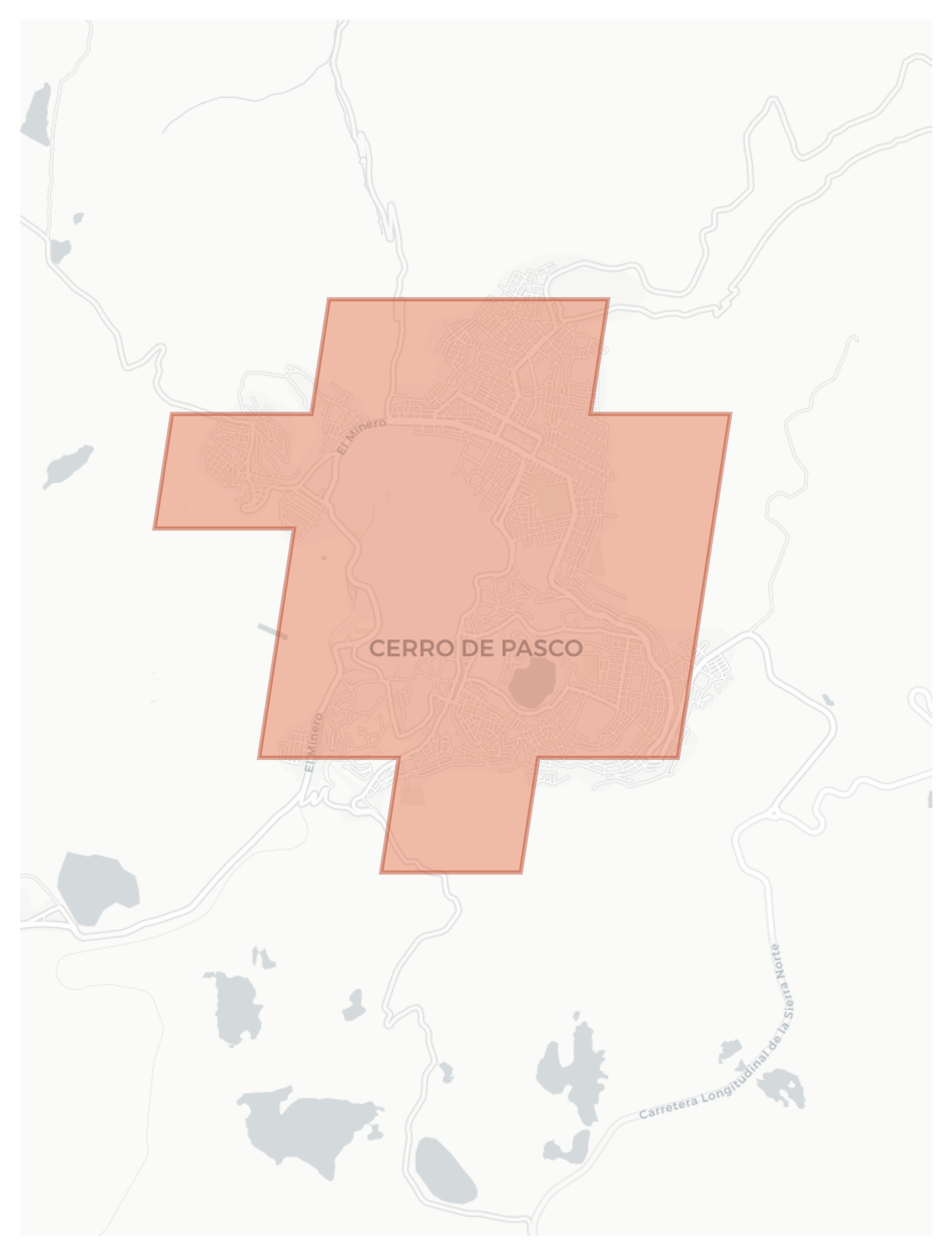 Cerro de Pasco geographic map