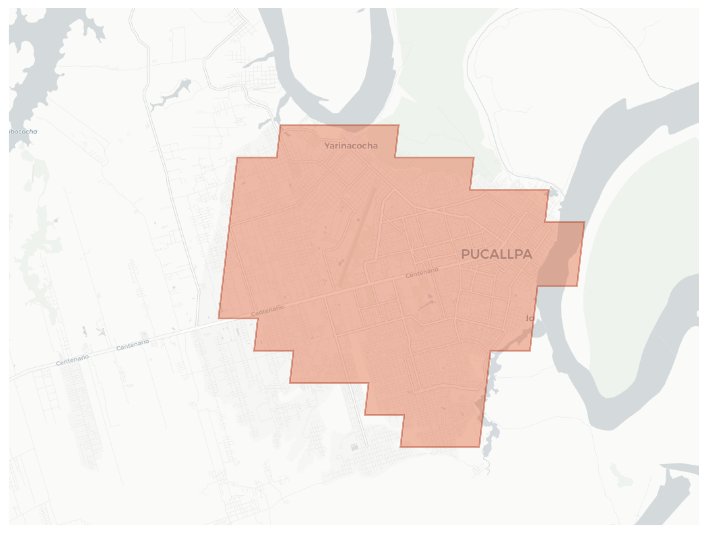 Pucallpa geographic map