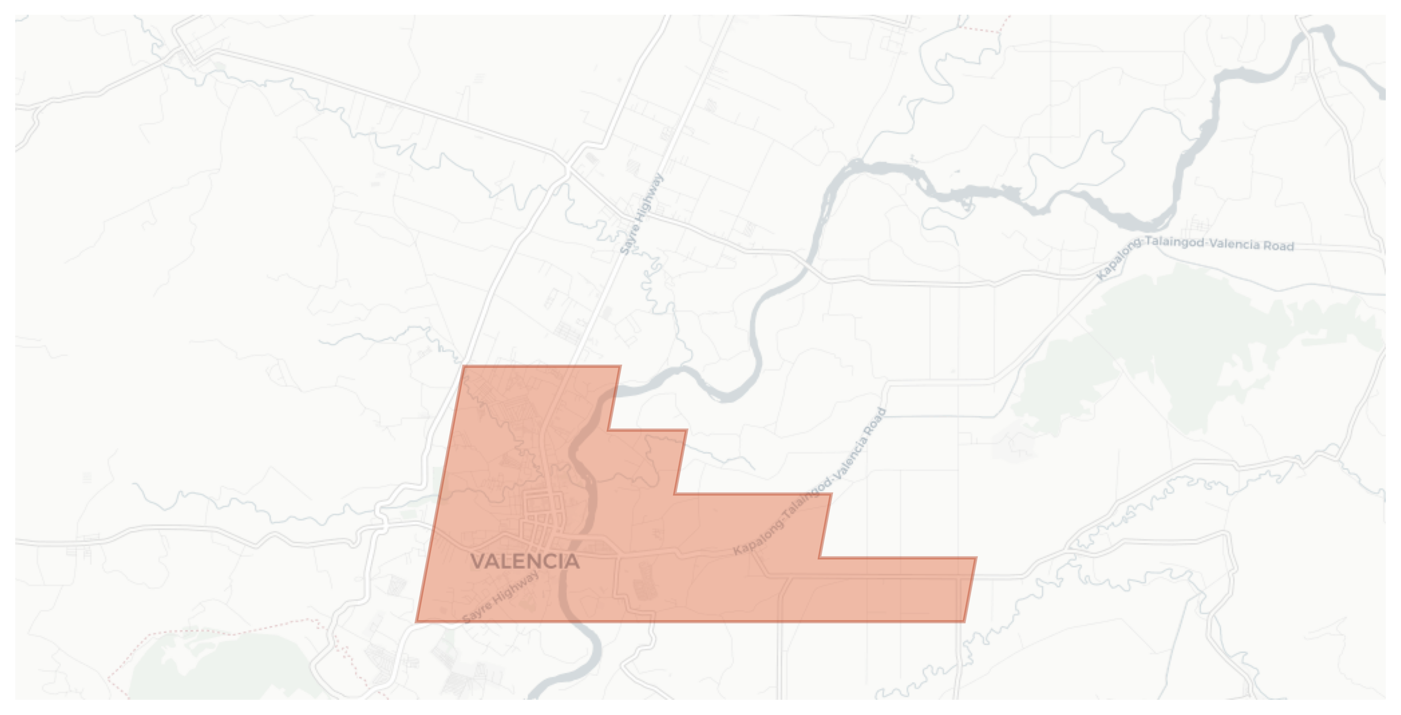 Valencia geographic map