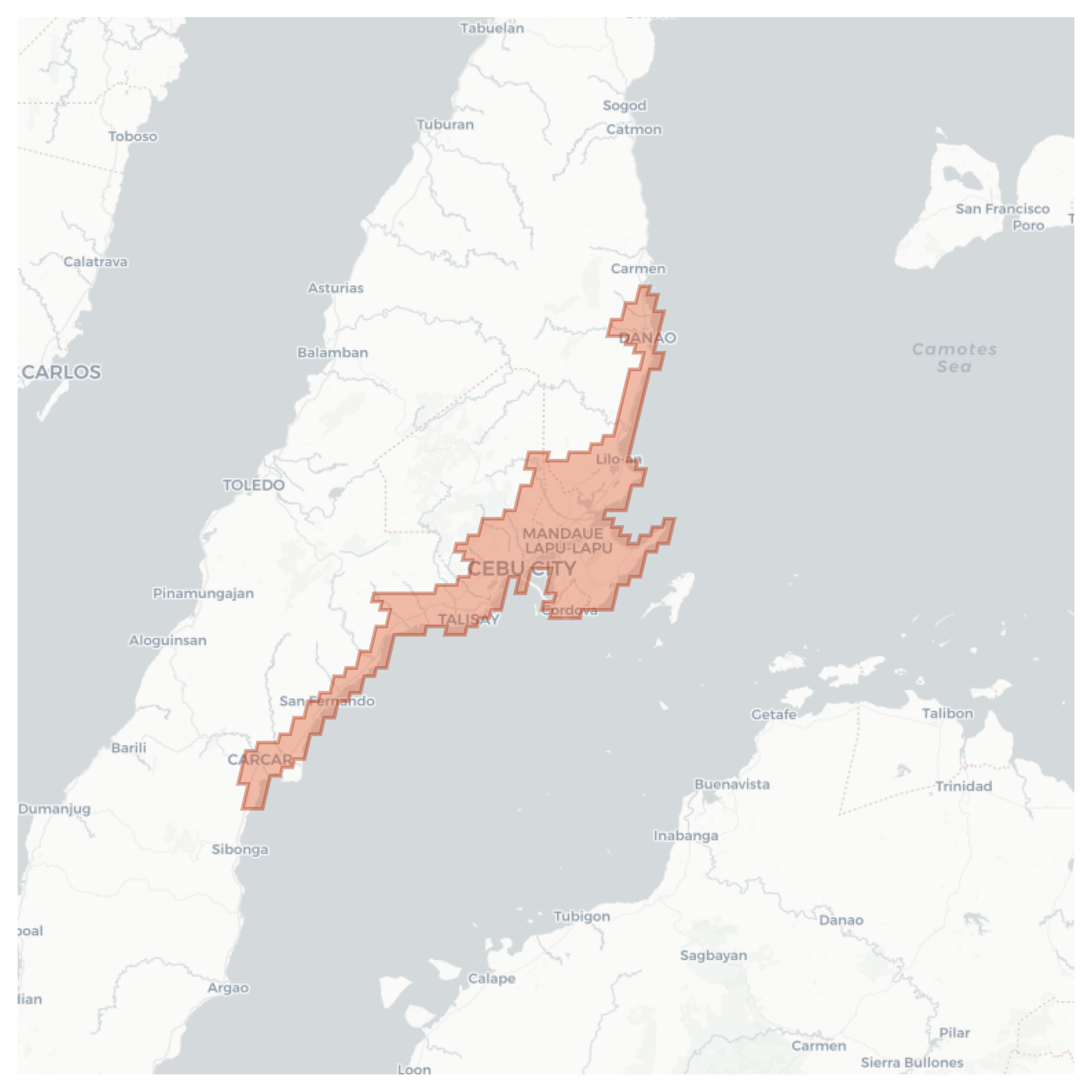 Cebu City geographic map