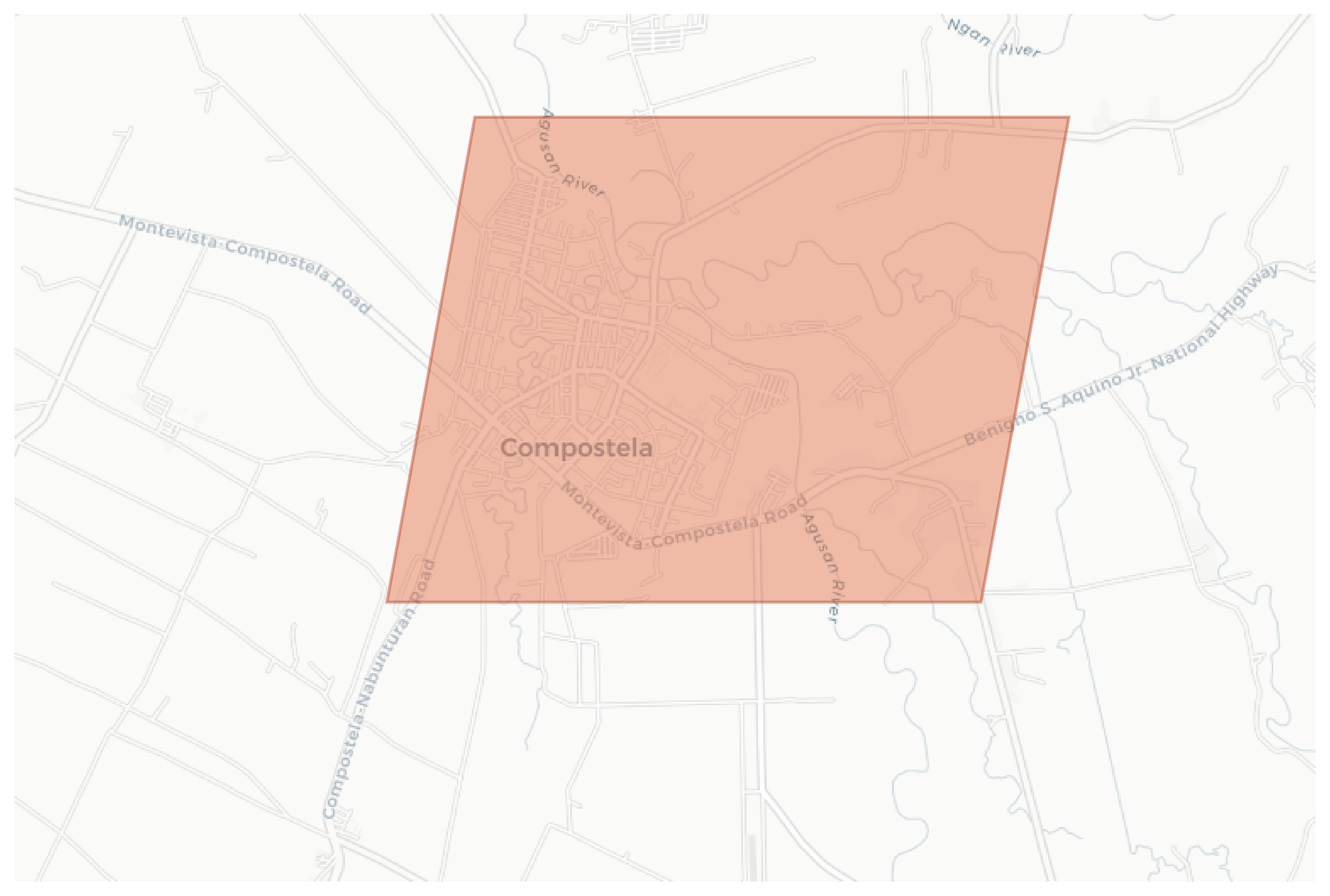 Compostela geographic map