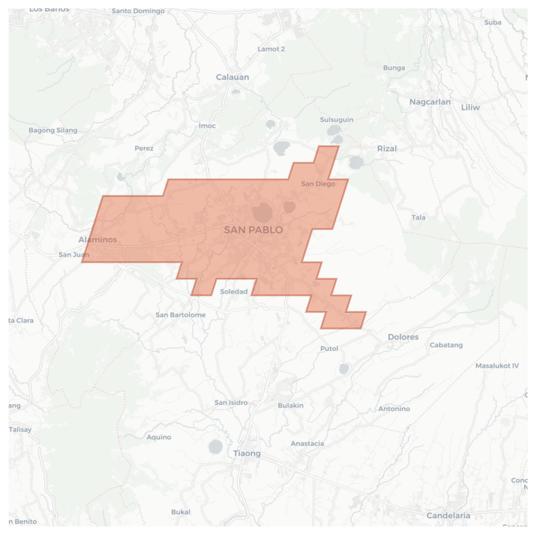 San Pablo geographic map