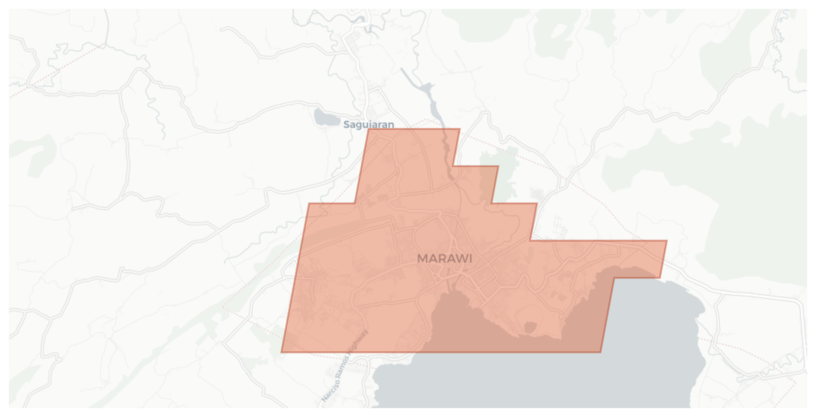 Marawi geographic map