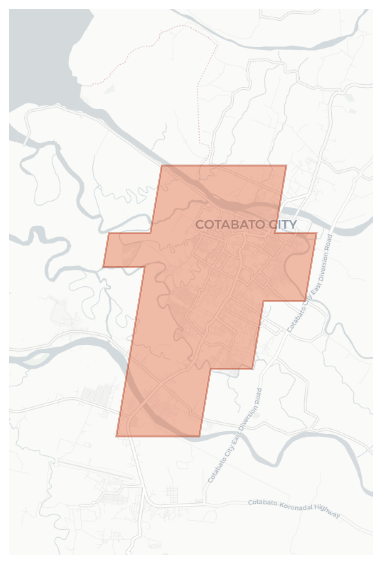 Cotabato City geographic map