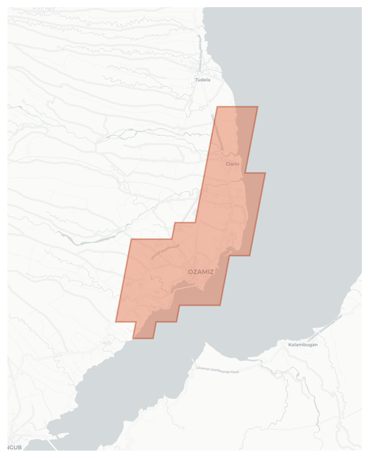 Ozamiz geographic map