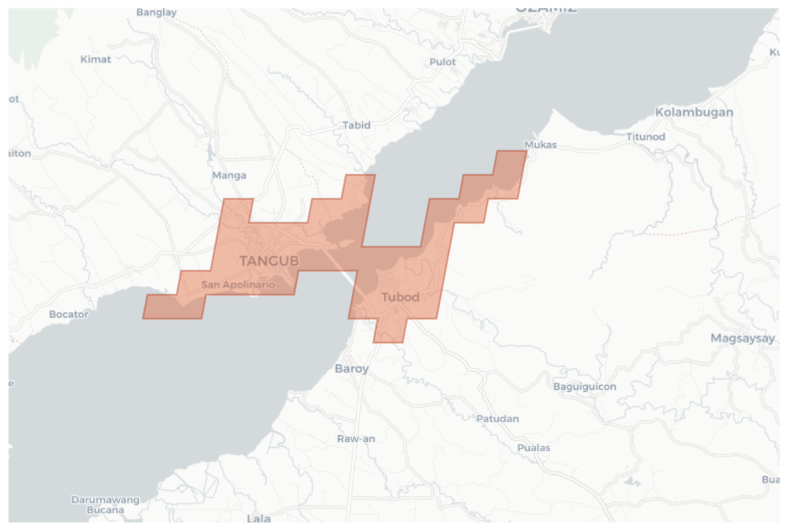 Tangub [Tubod] geographic map