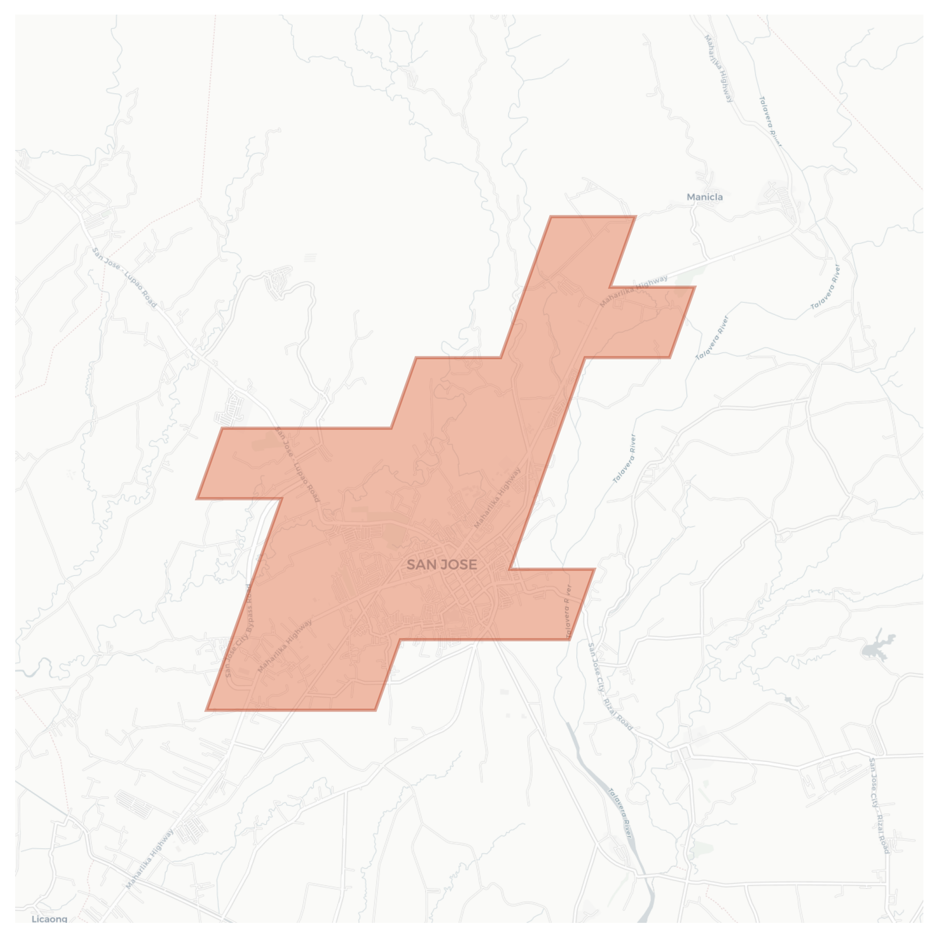 San Jose geographic map