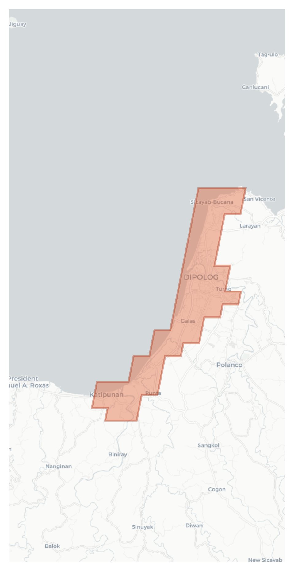 Dipolog geographic map