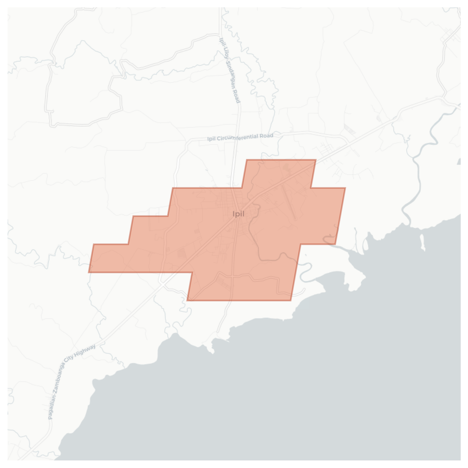 Ipil geographic map