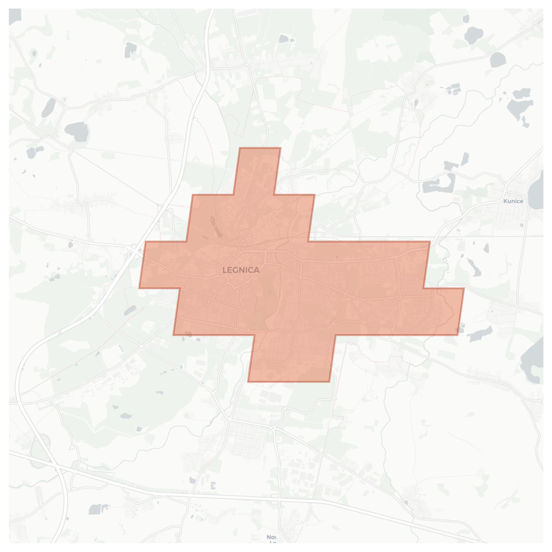 Legnica geographic map