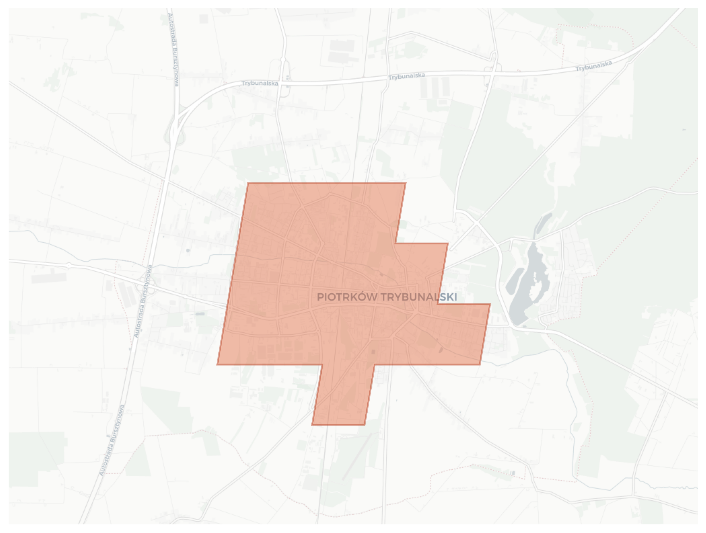 Piotrków Trybunalski geographic map
