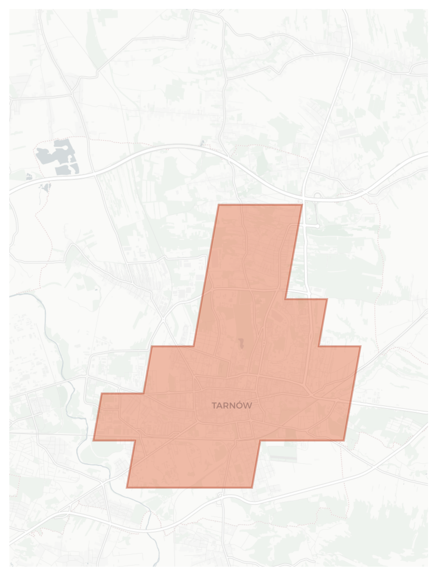 Tarnów geographic map