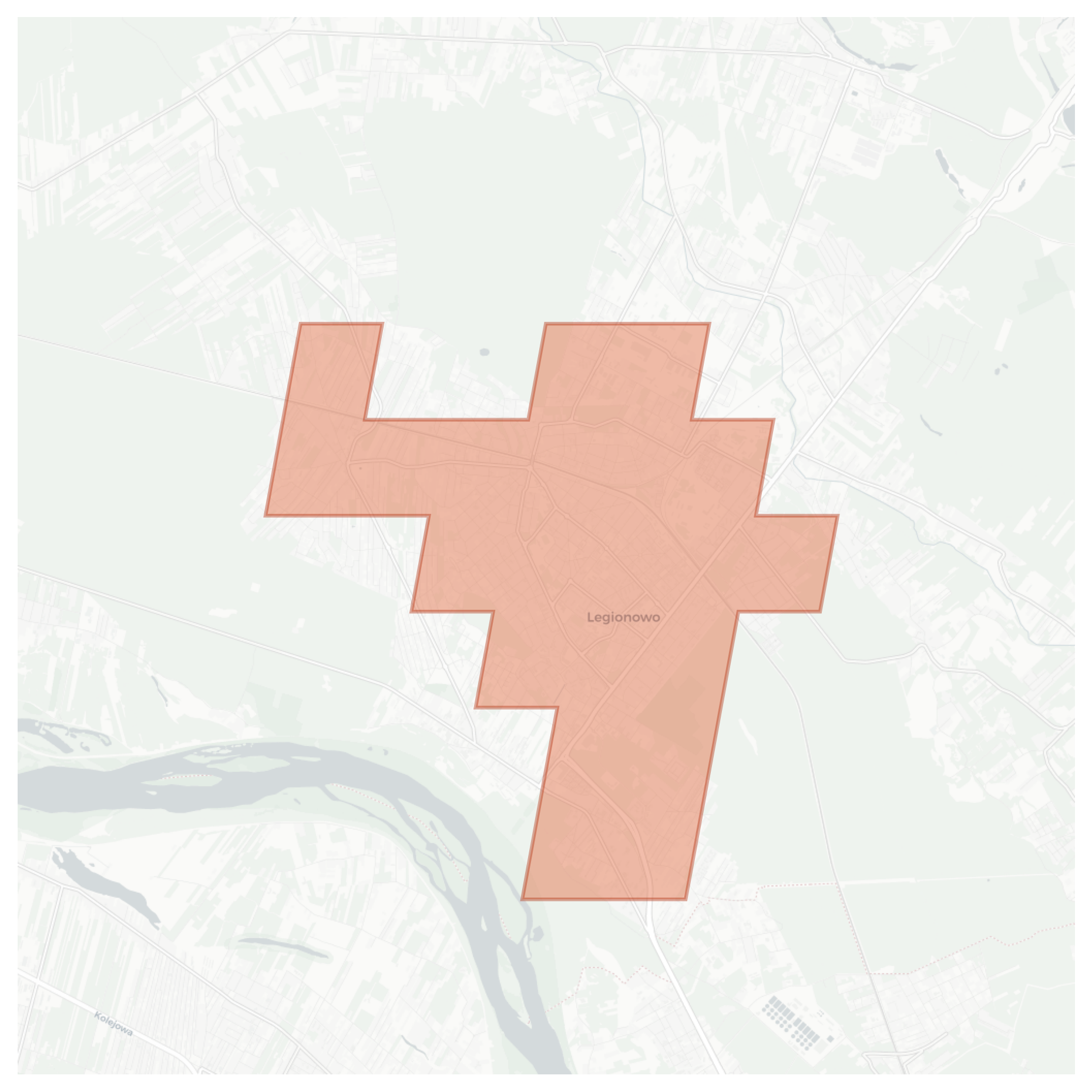 Legionowo geographic map