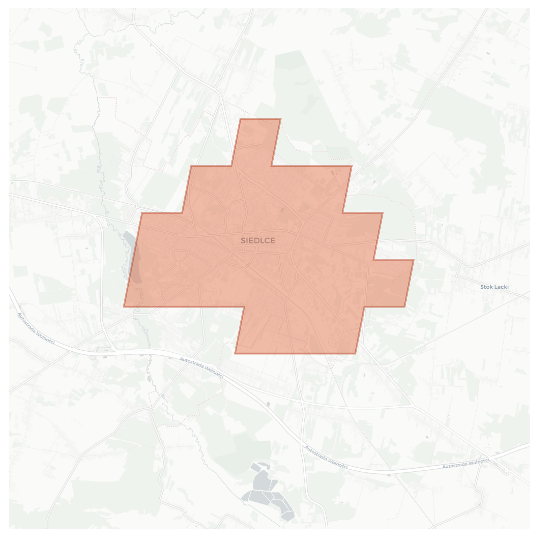 Siedlce geographic map