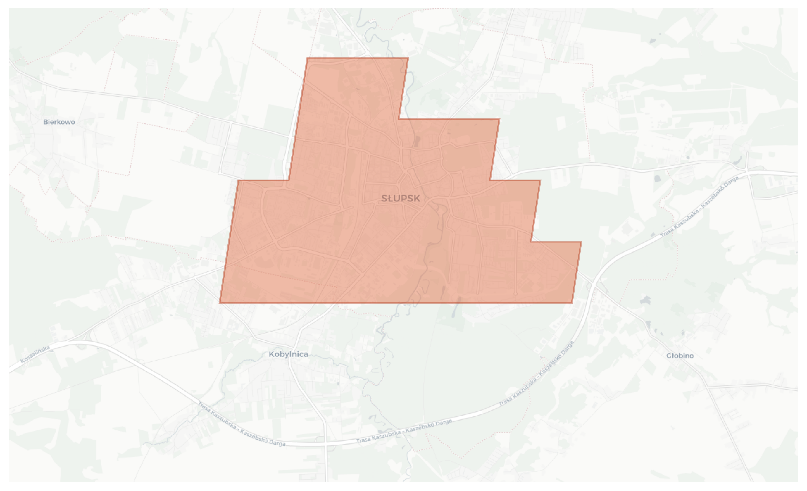 Słupsk geographic map