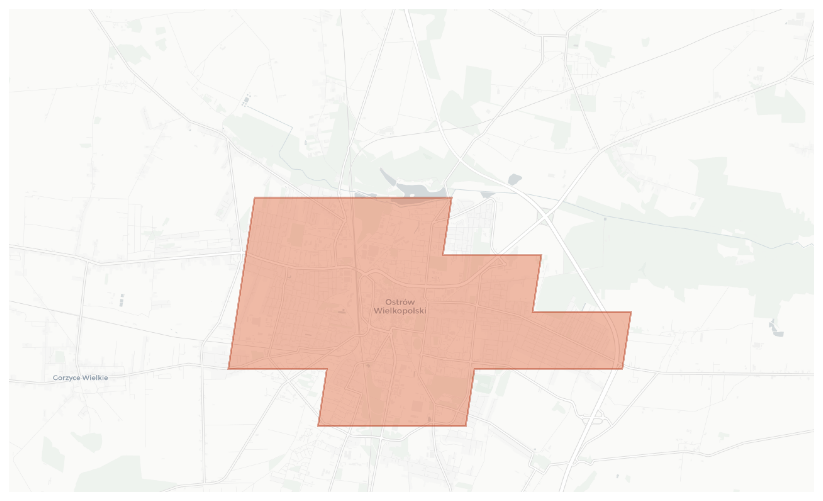 Ostrów Wielkopolski geographic map