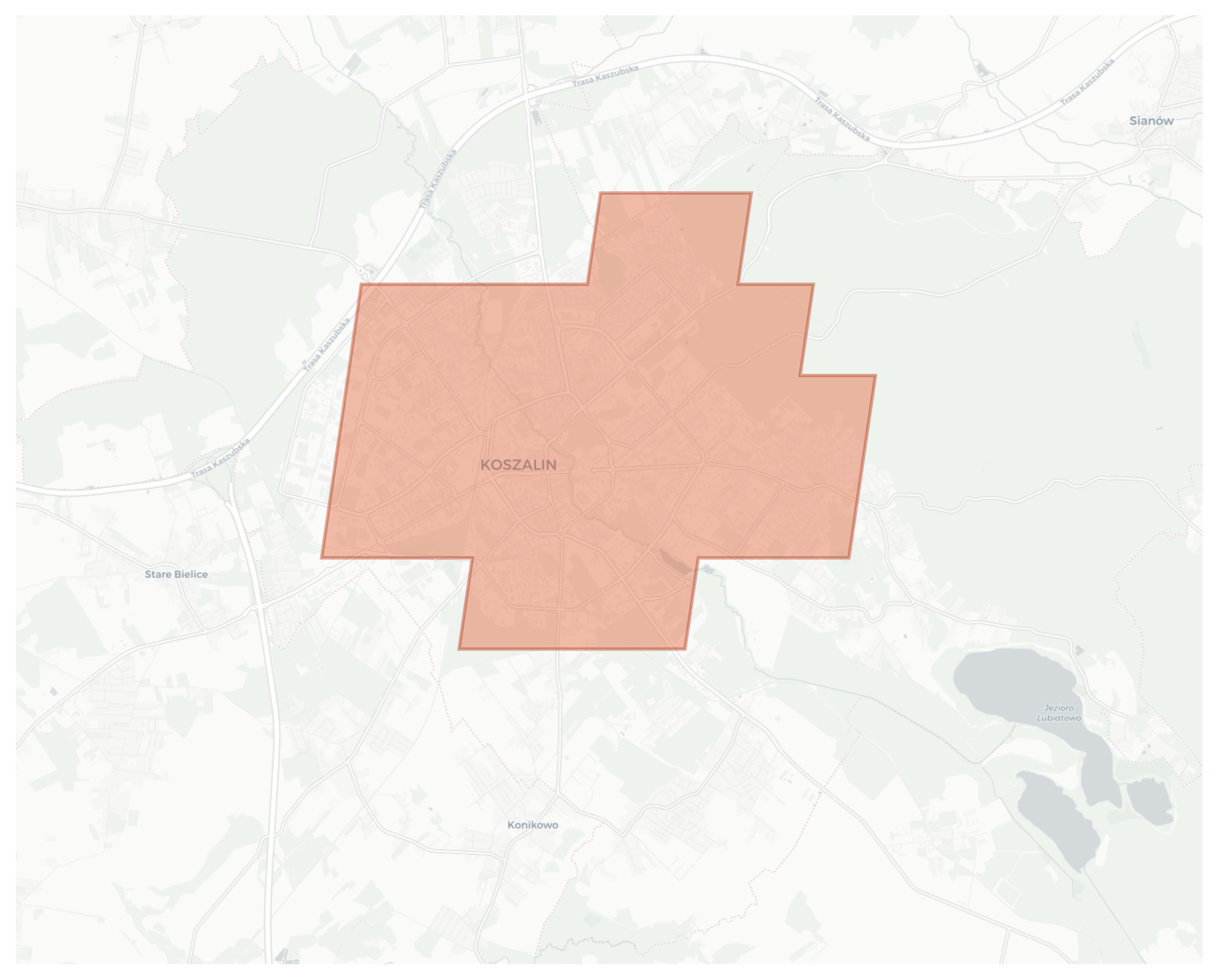 Koszalin geographic map