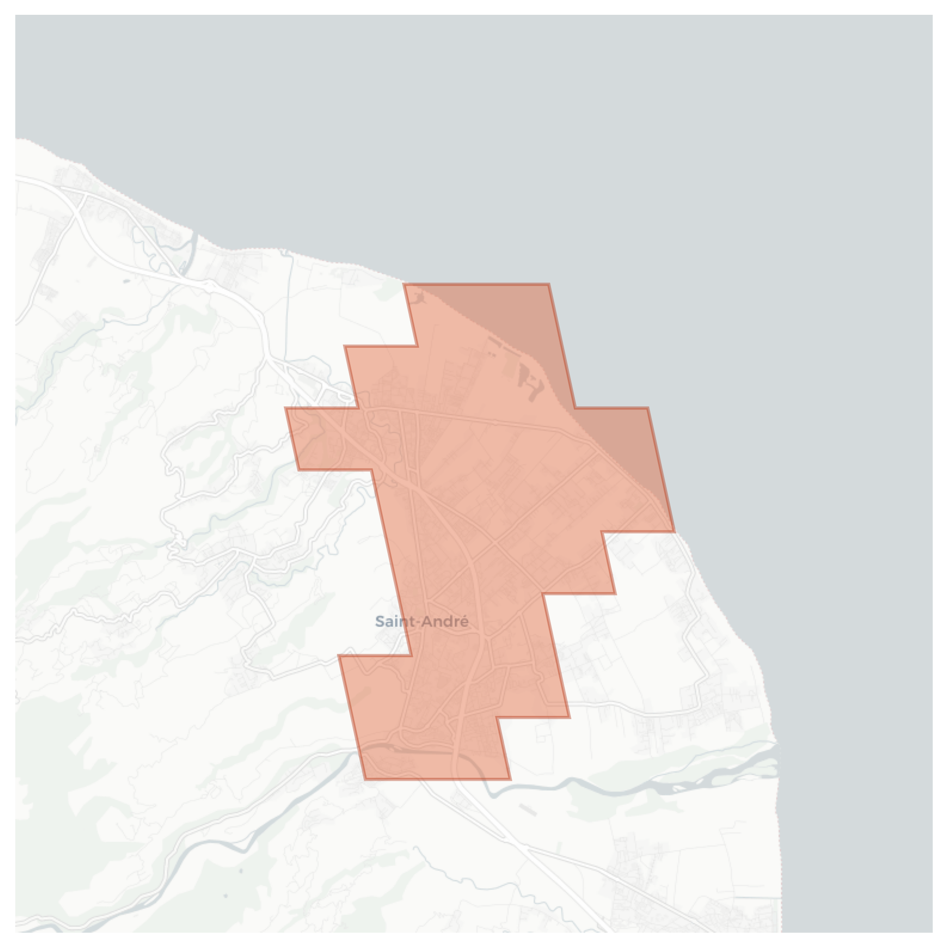 Saint-André geographic map