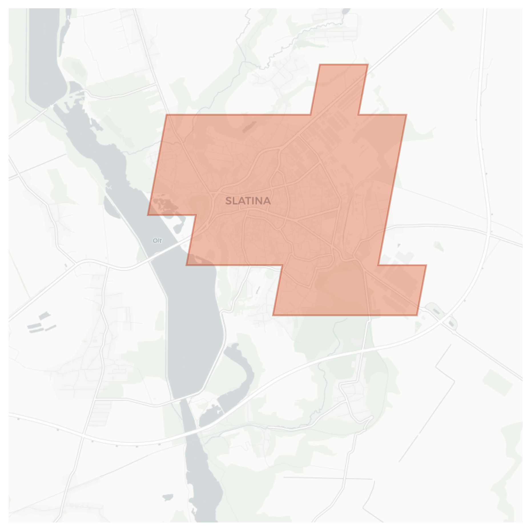 Slatina geographic map