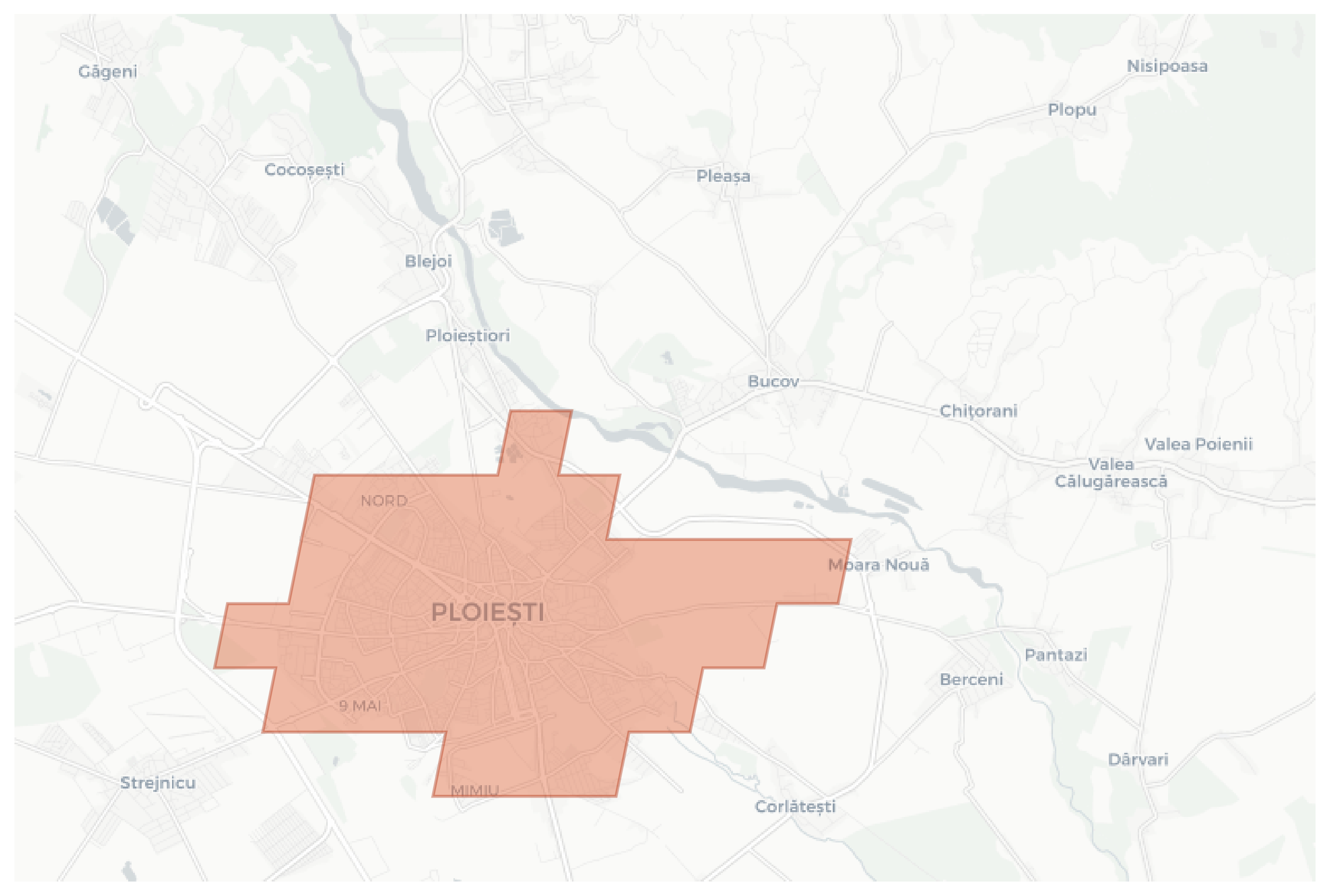 Ploiești geographic map