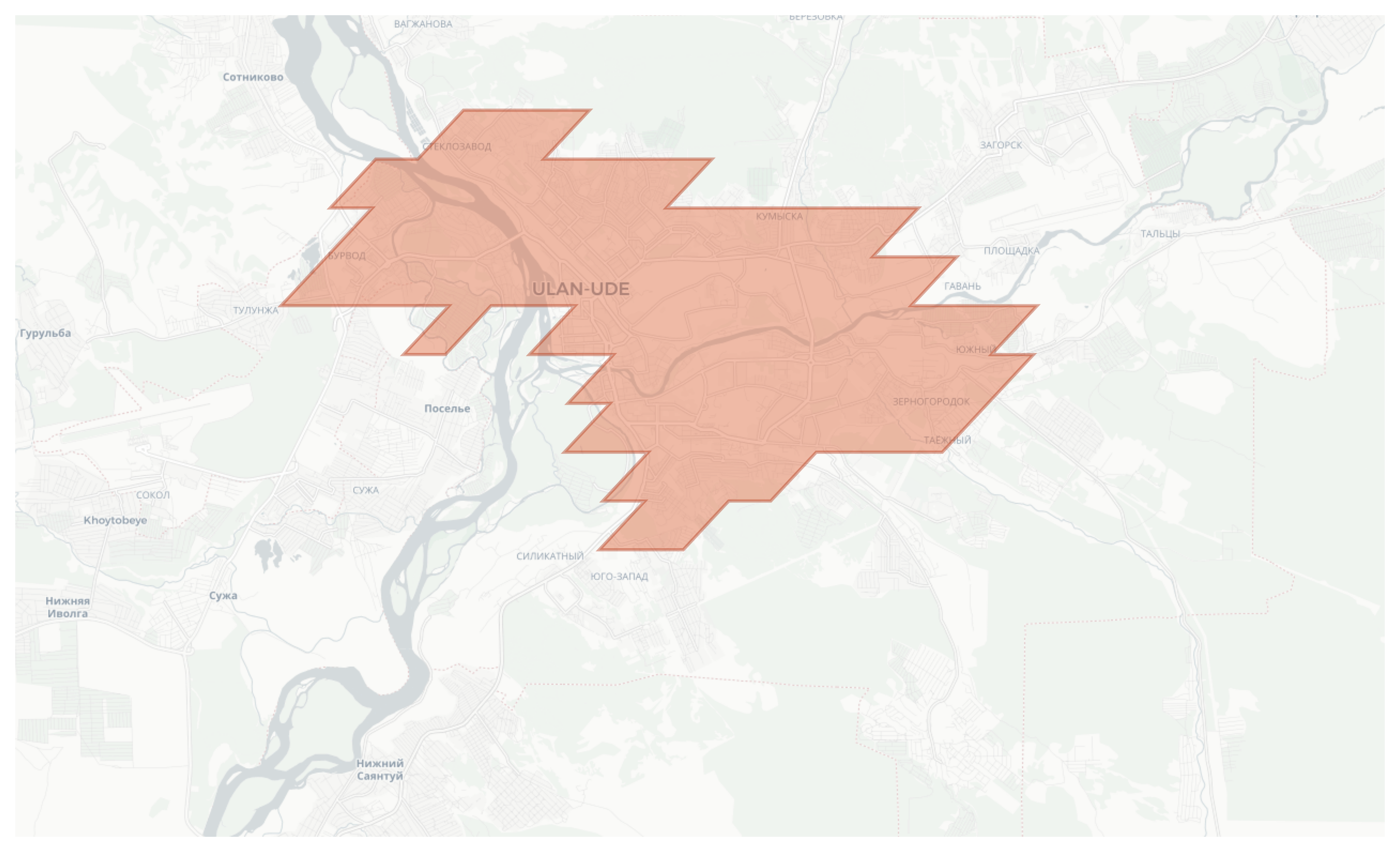 Ulan-Ude geographic map