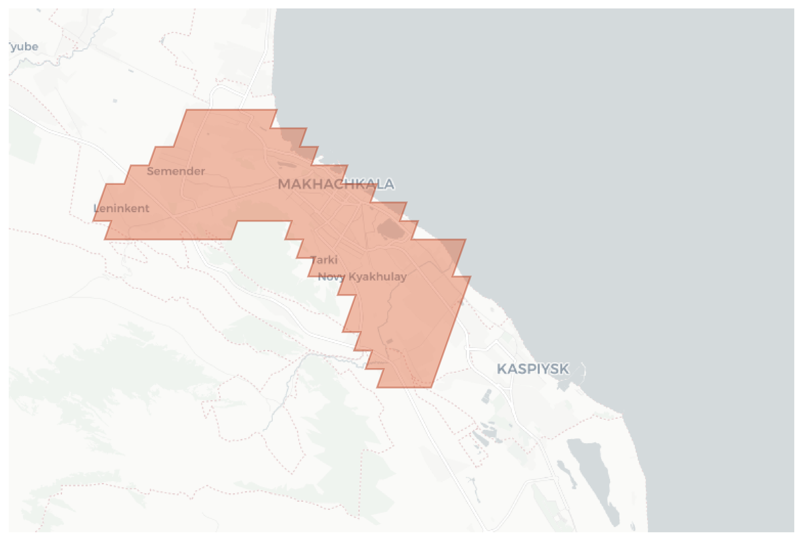 Makhachkala geographic map