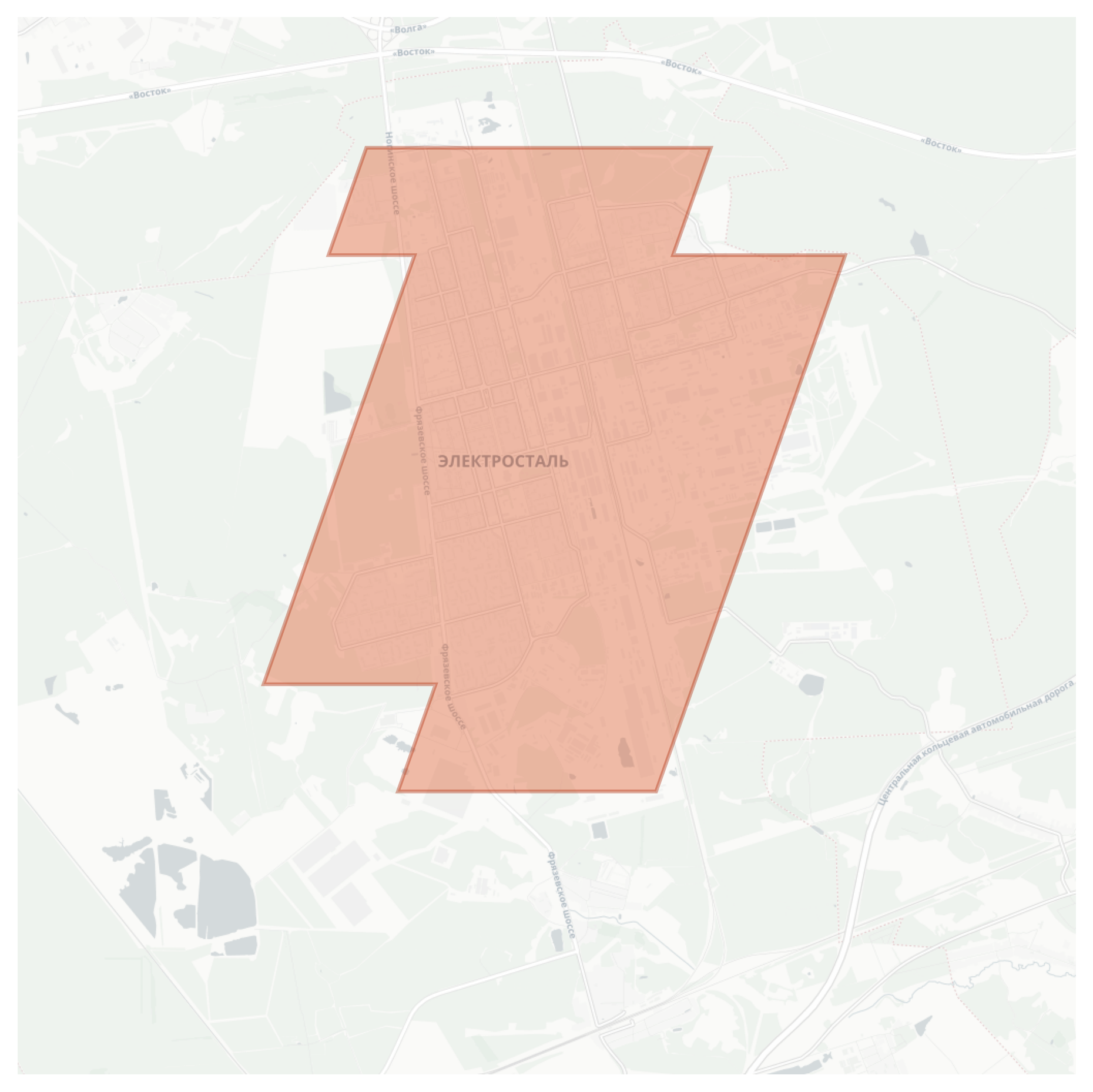 Elektrostal geographic map