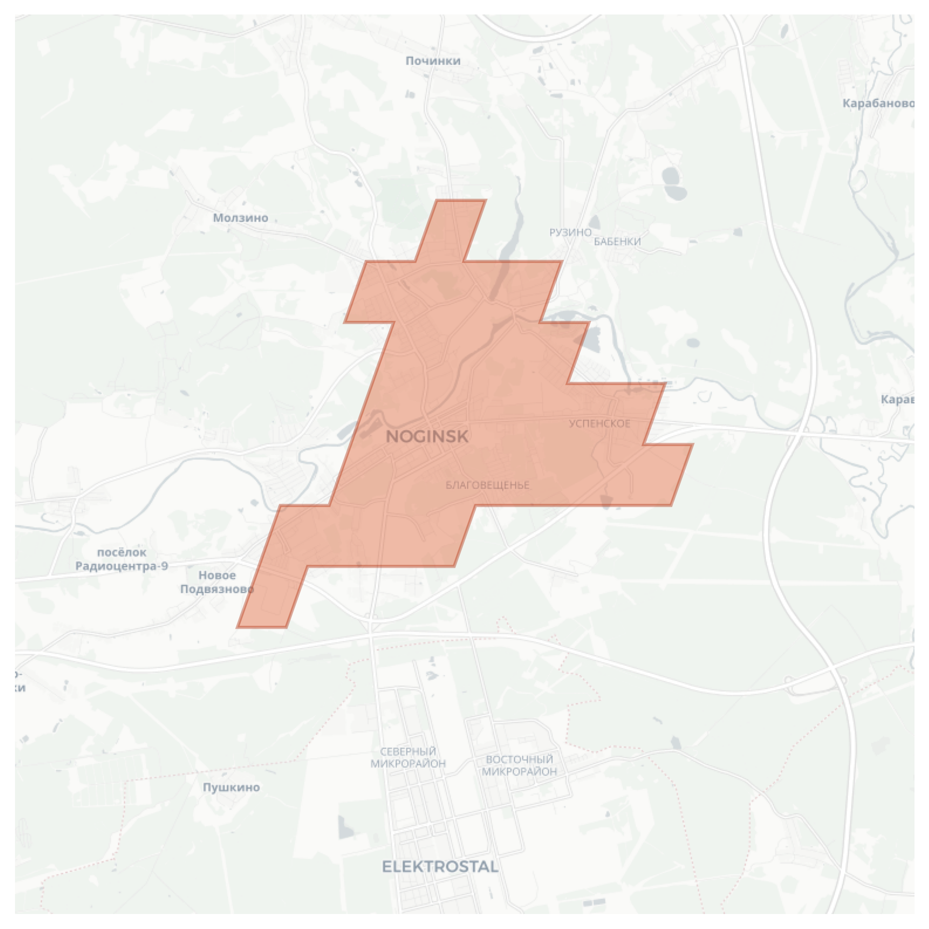 Noginsk geographic map