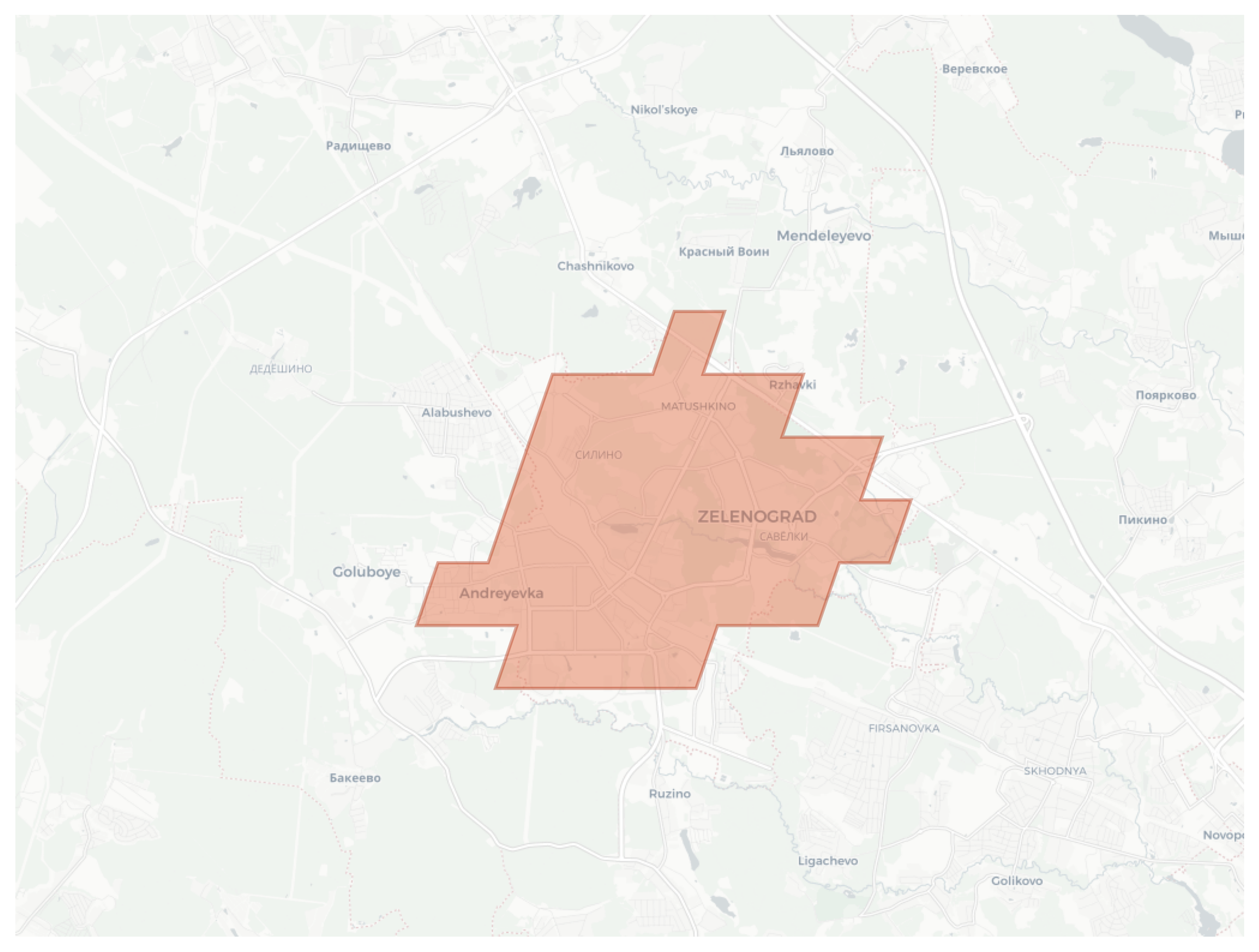 Zelenograd geographic map