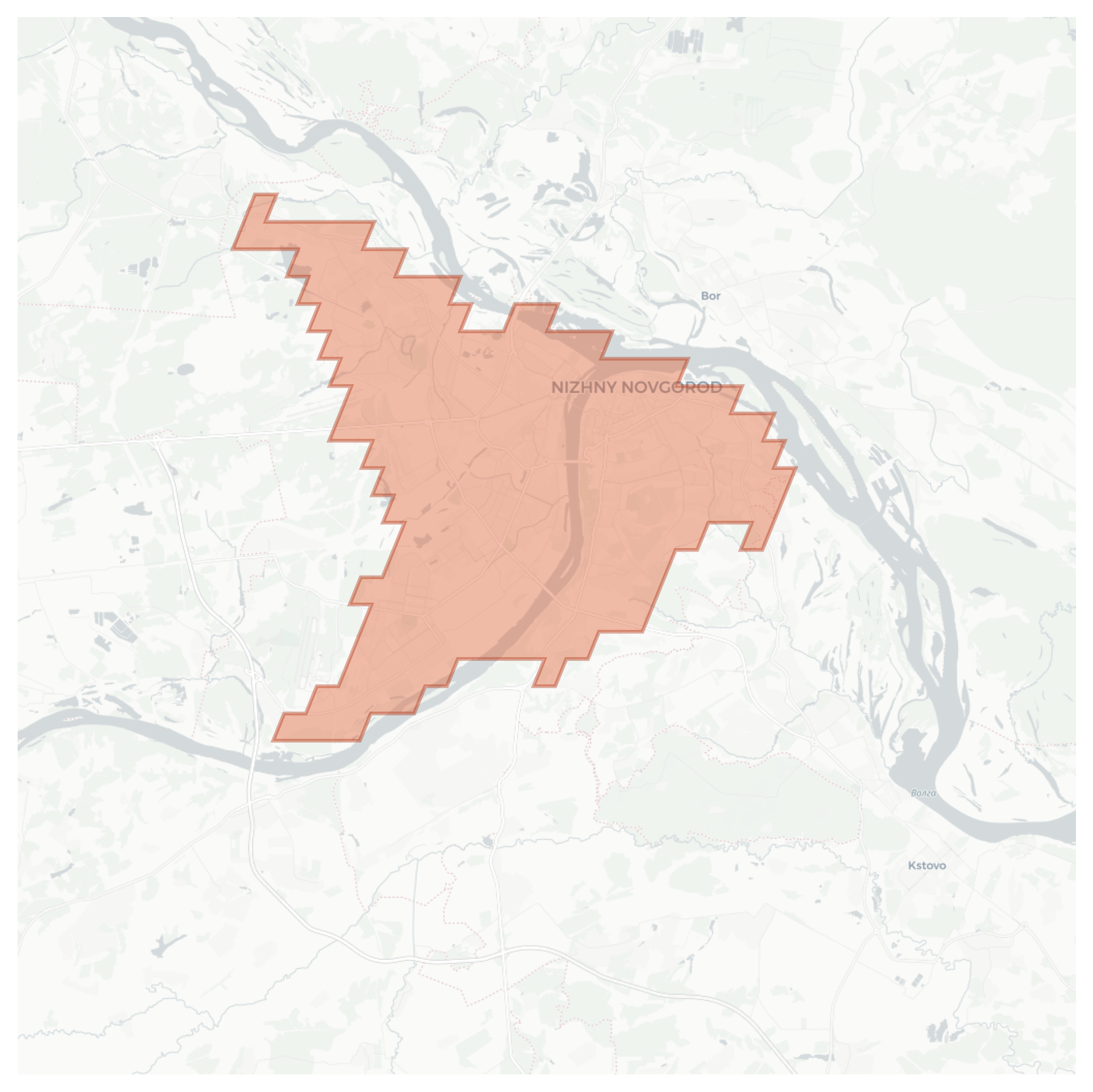Nizhny Novgorod geographic map