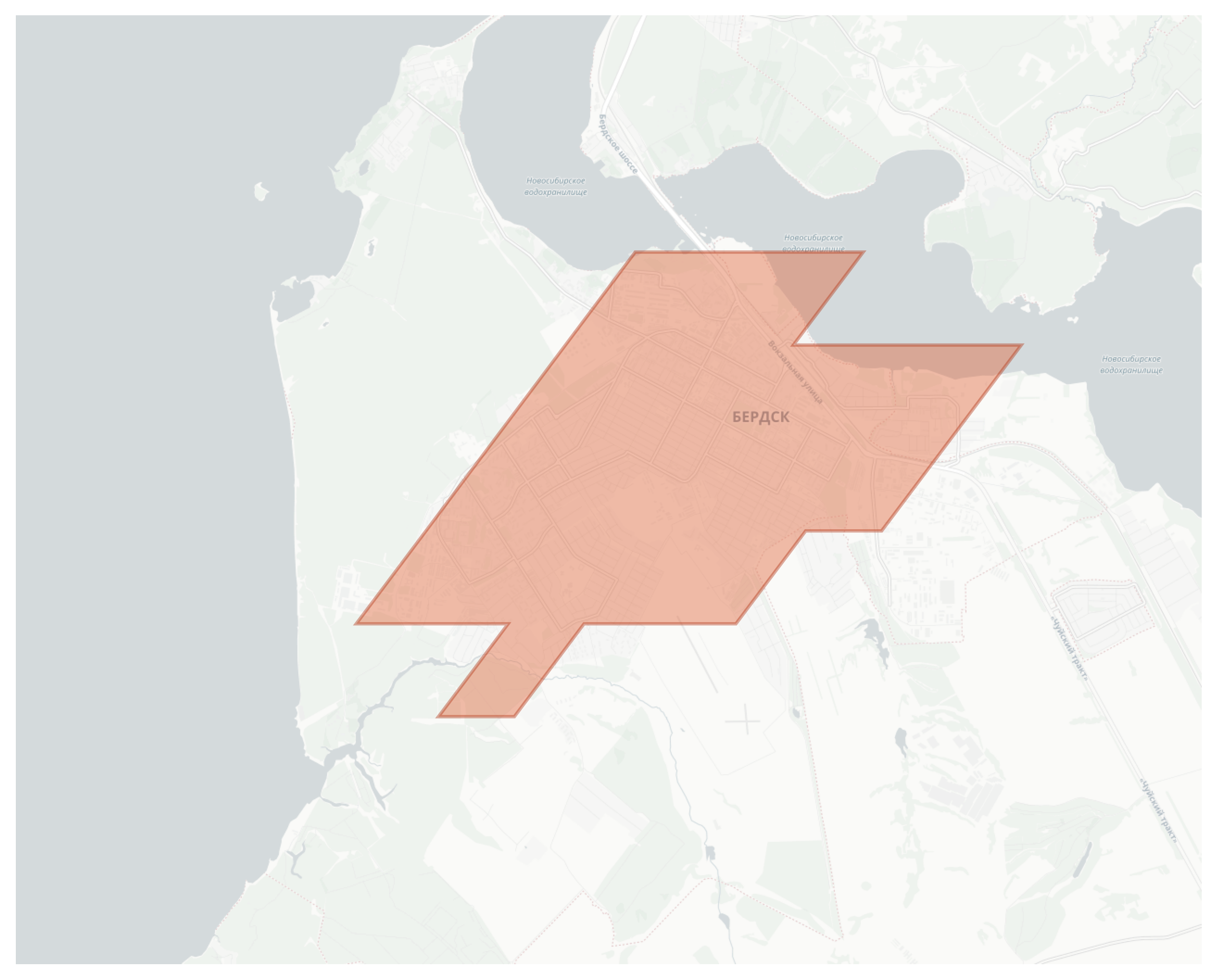 Berdsk geographic map