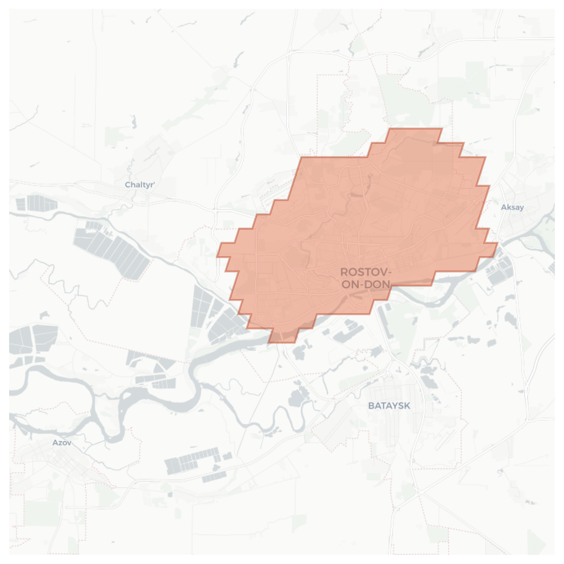 Rostov-on-Don geographic map