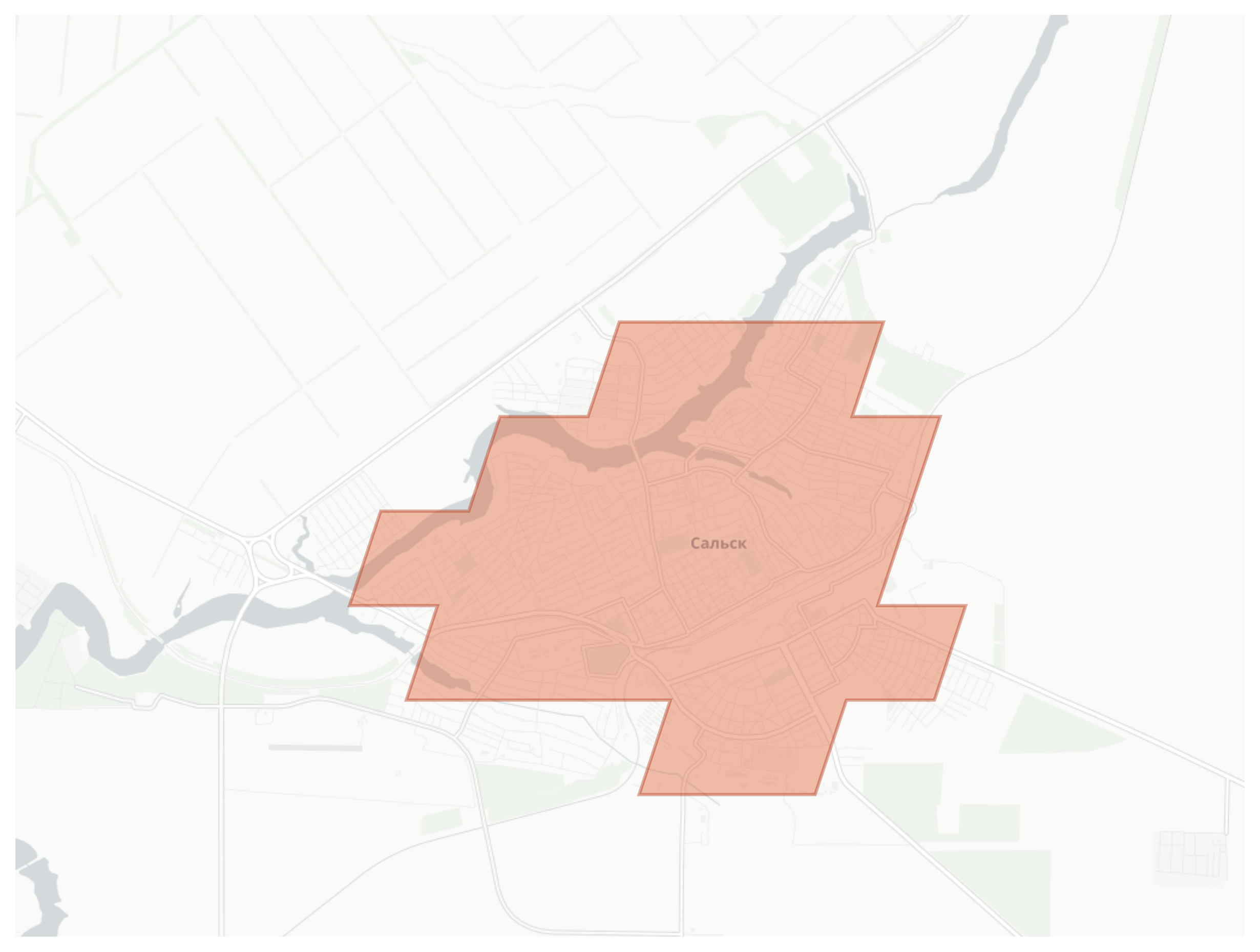 Sal'sk geographic map