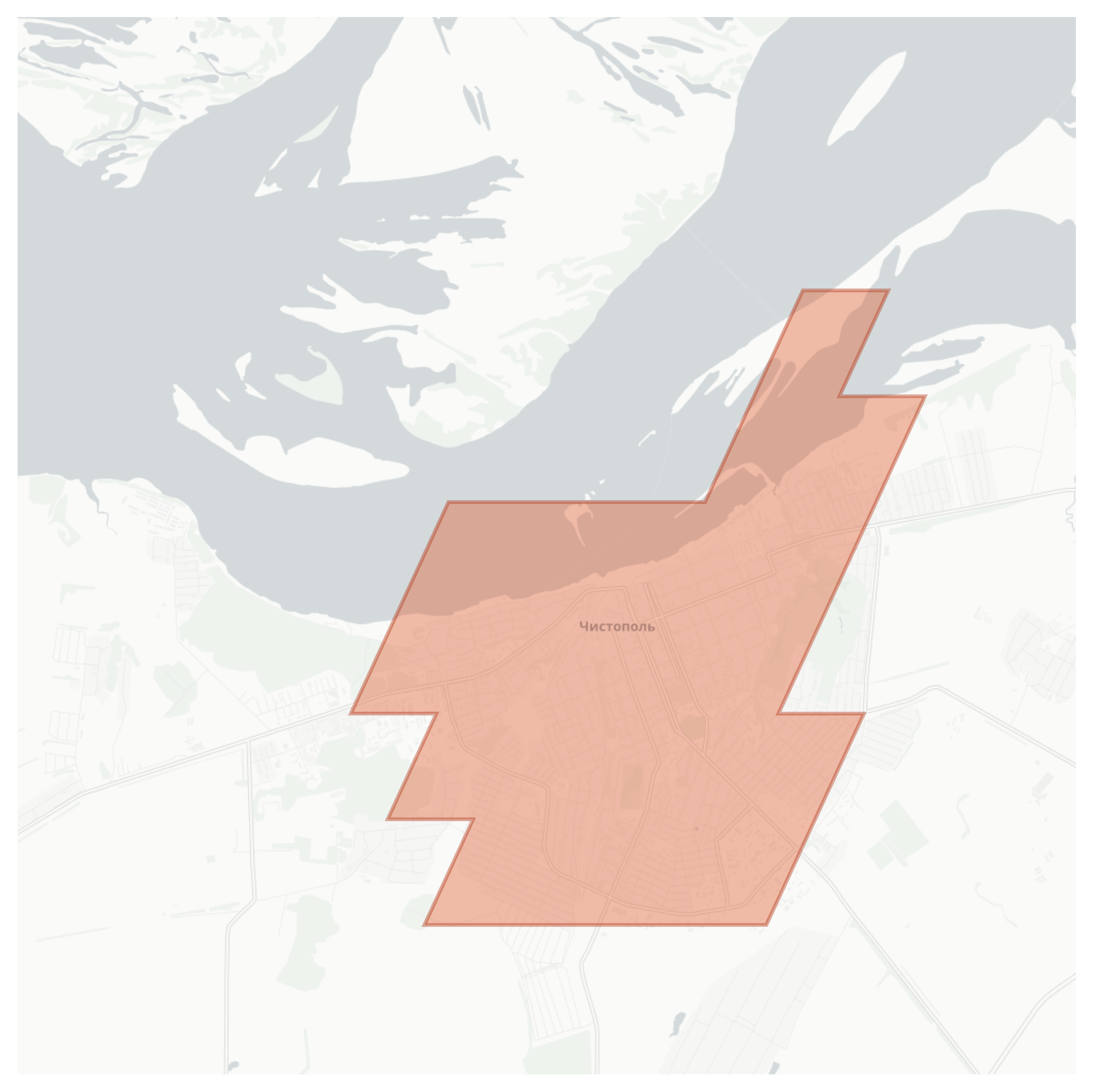 Chistopol geographic map