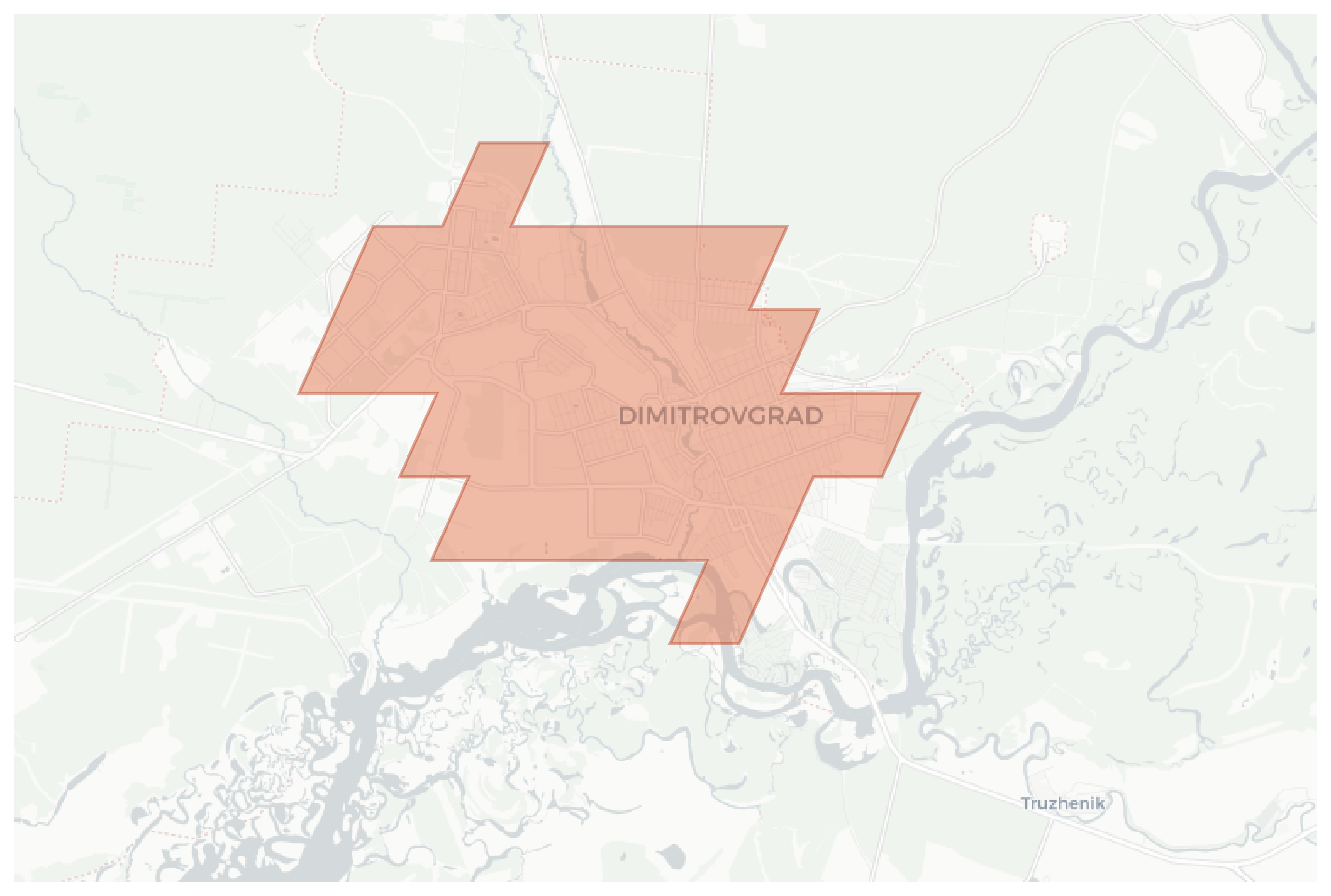 Dimitrovgrad geographic map