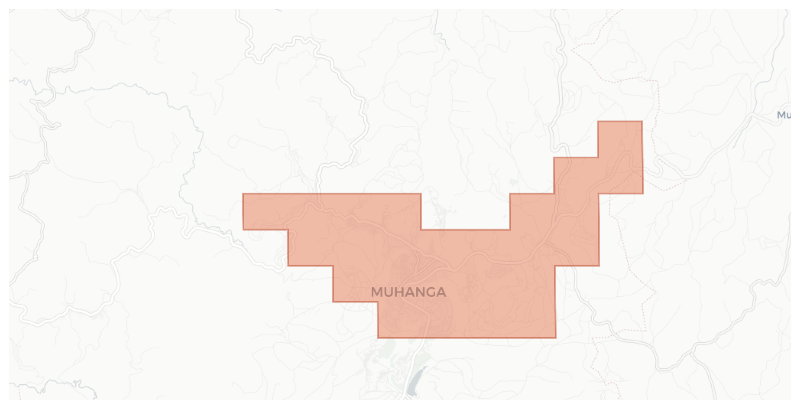 Muhanga geographic map