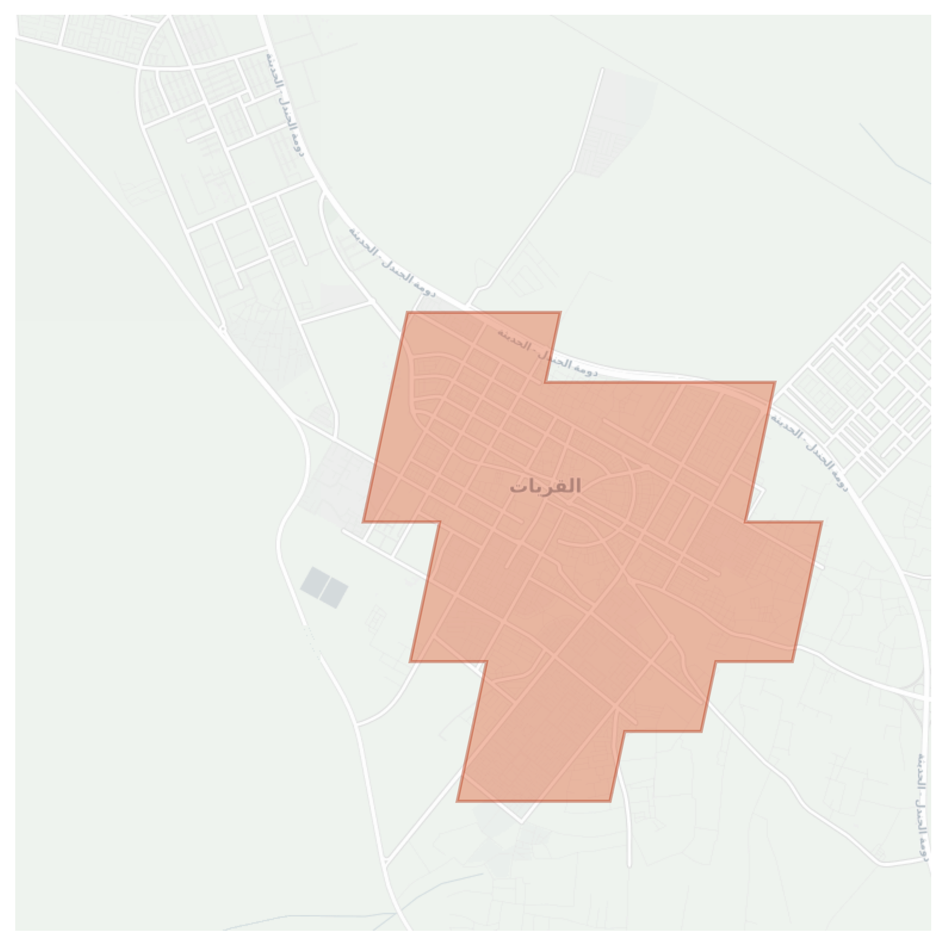 Al Qurayyat geographic map
