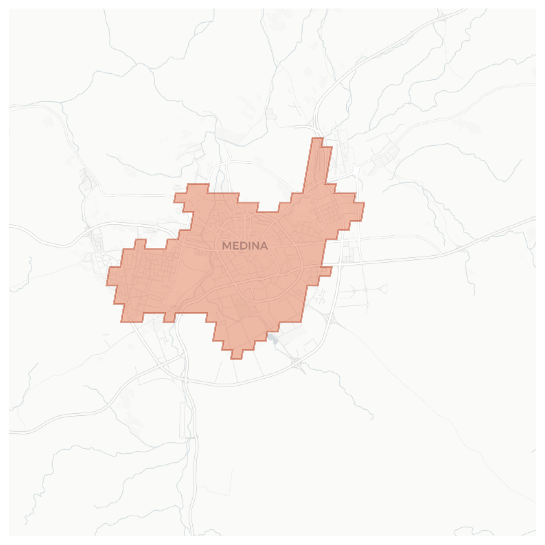 Medina geographic map