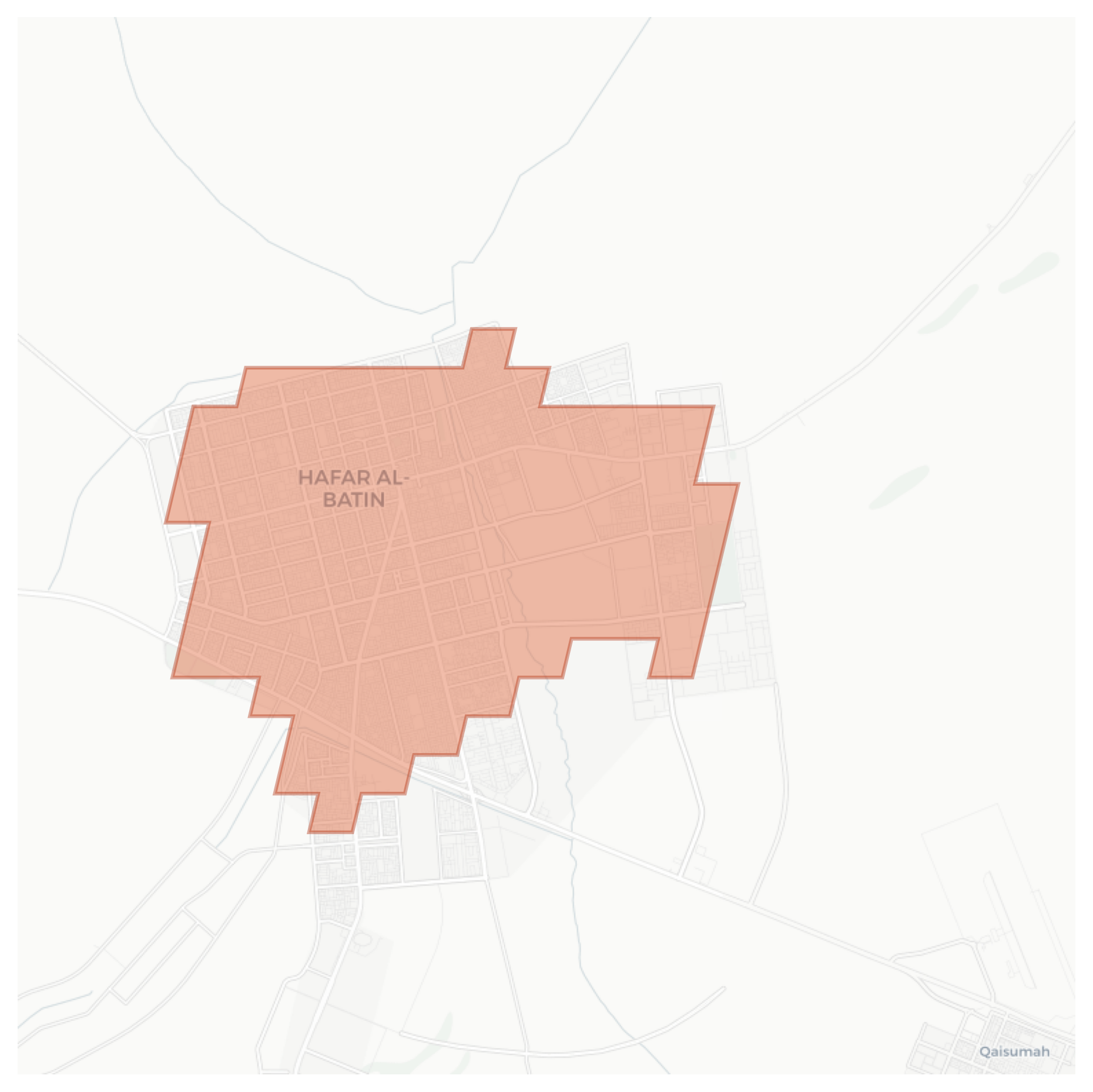Hafar Al-Batin geographic map