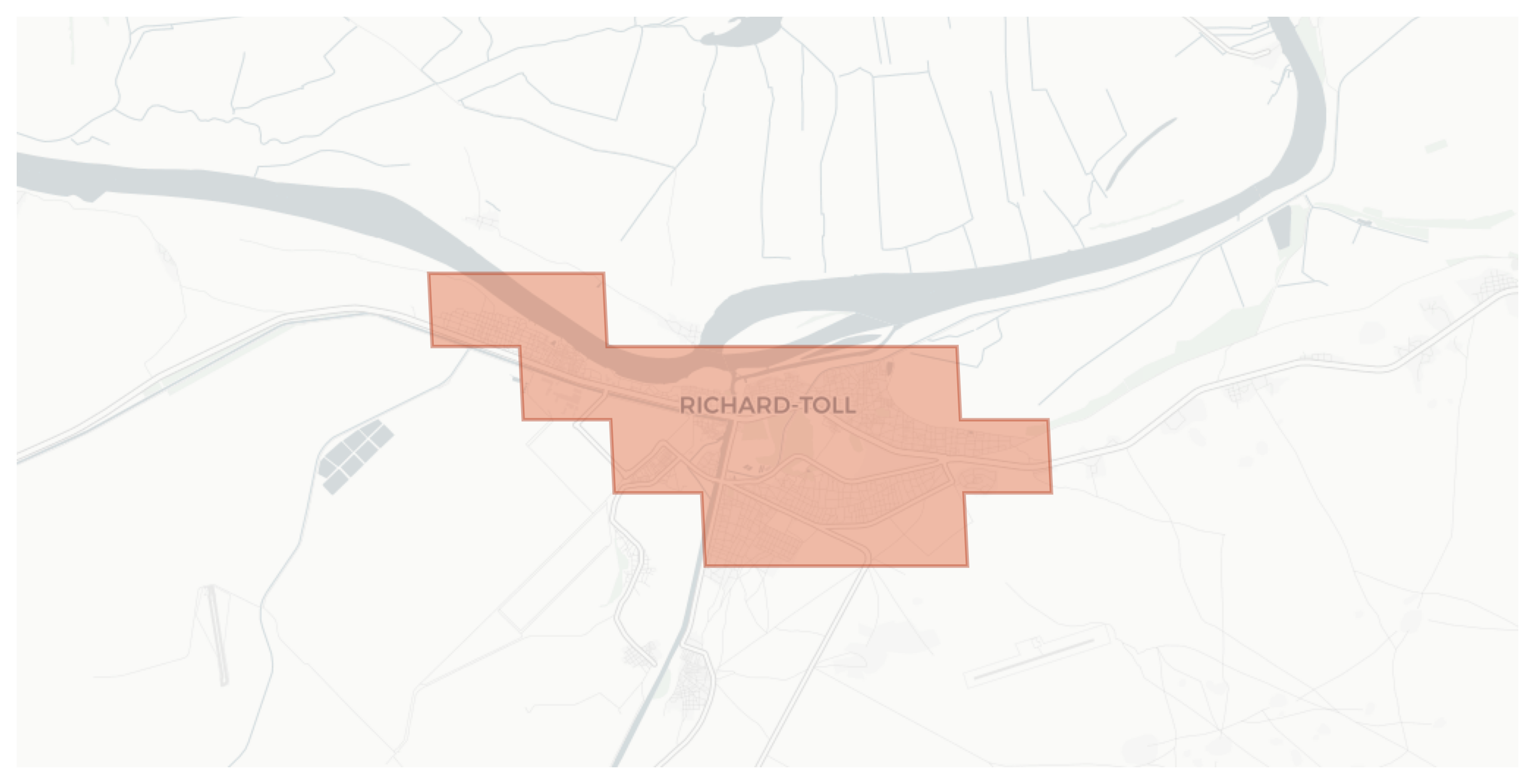 Richard-Toll geographic map