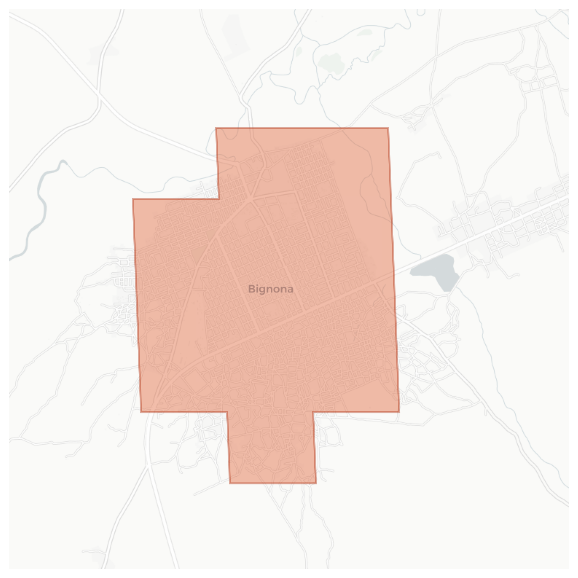 Bignona geographic map