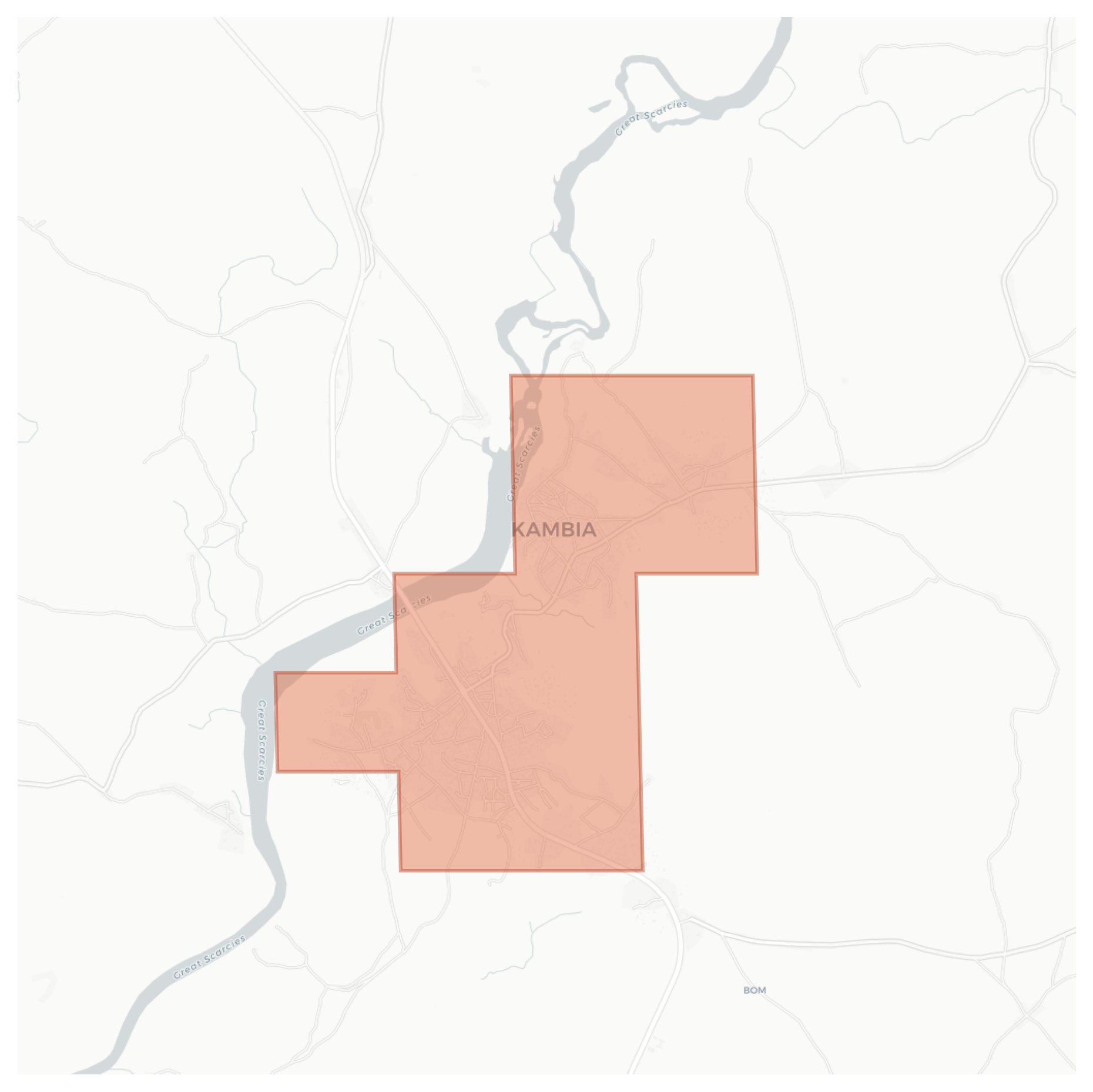 Kambia geographic map